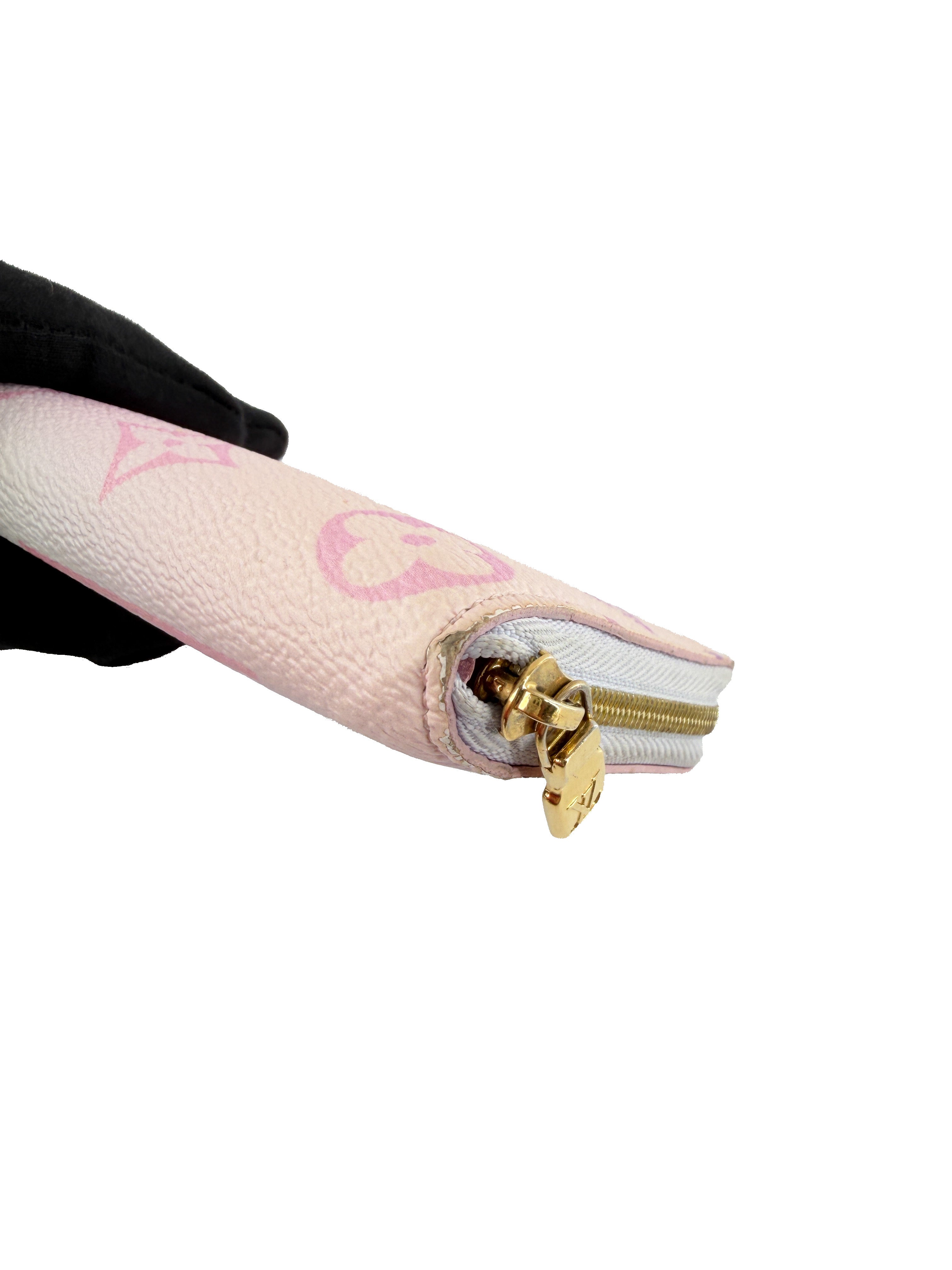 Louis Vuitton giant monogram Sunrise Spring in the City pastel zippy coin wallet NFC