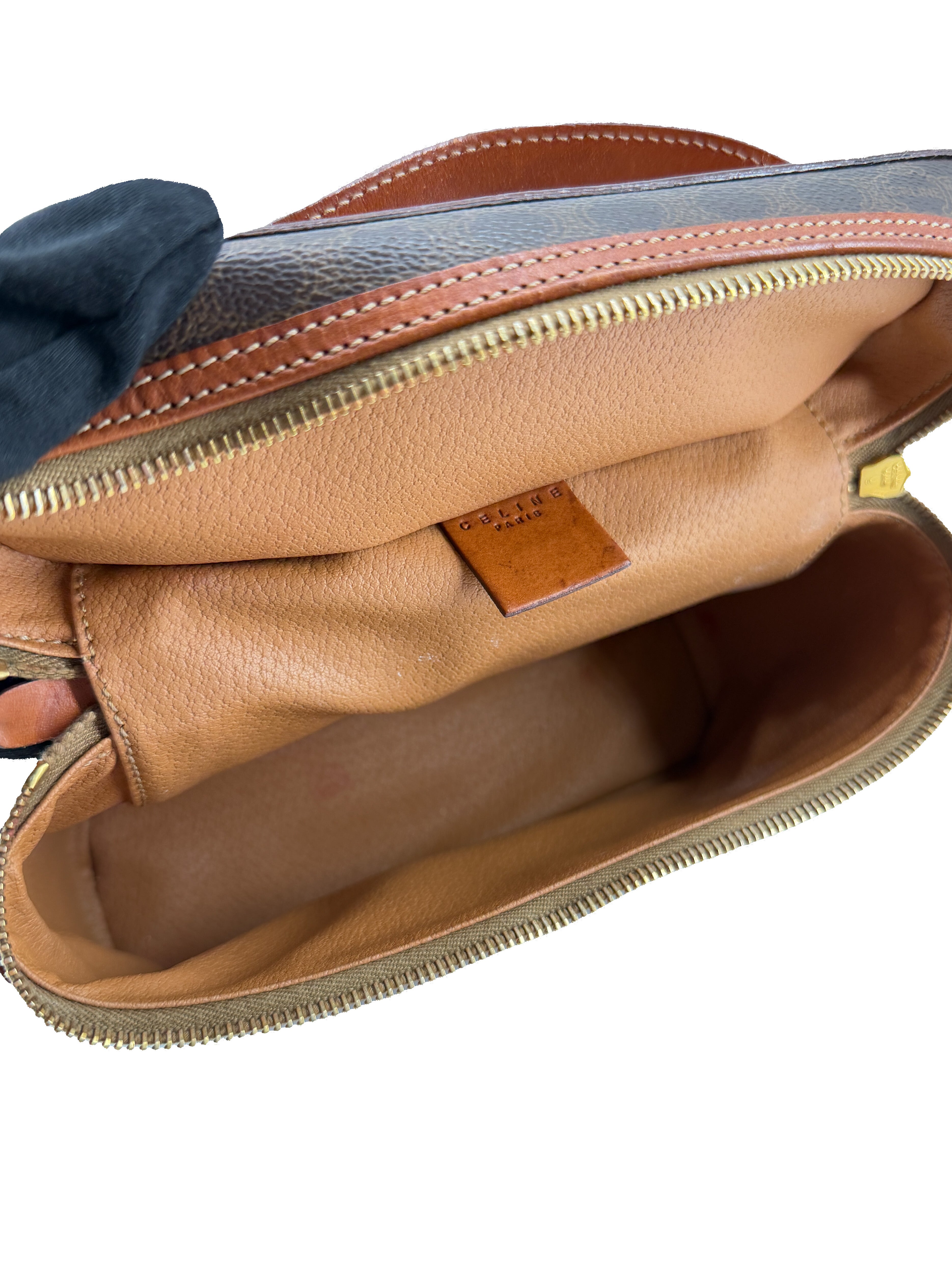 Celine brown Macadam vintage vanity bag MC97