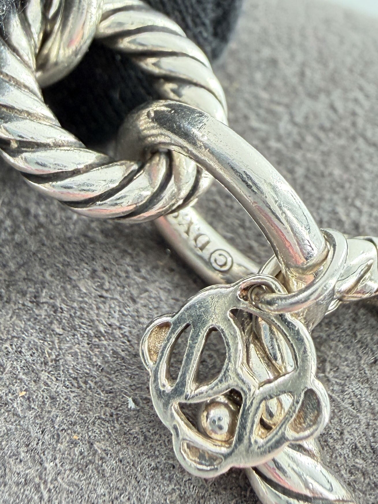 David Yurman sterling silver oval link bracelet