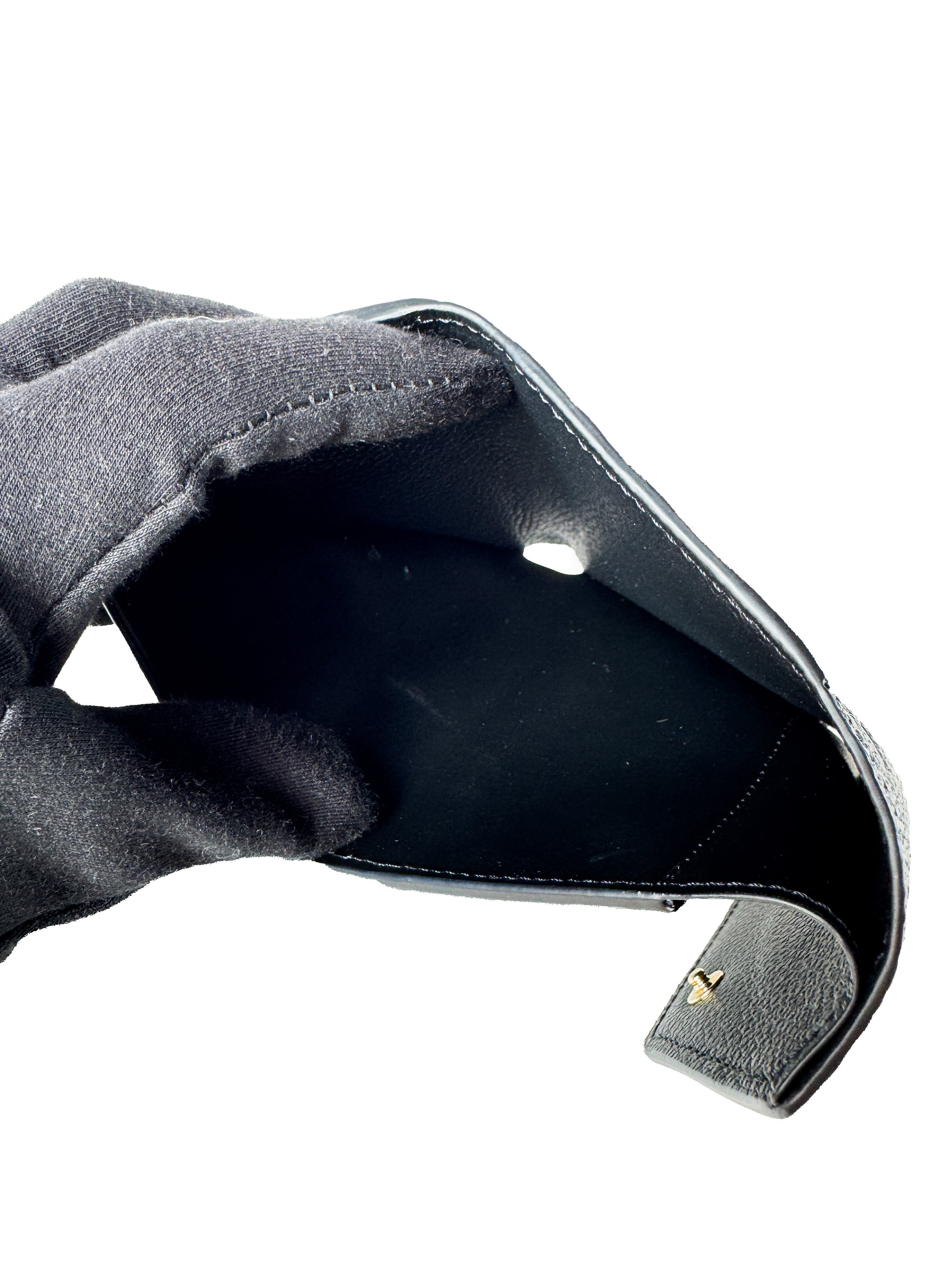 Louis Vuitton black empreinte Victorine wallet NFC