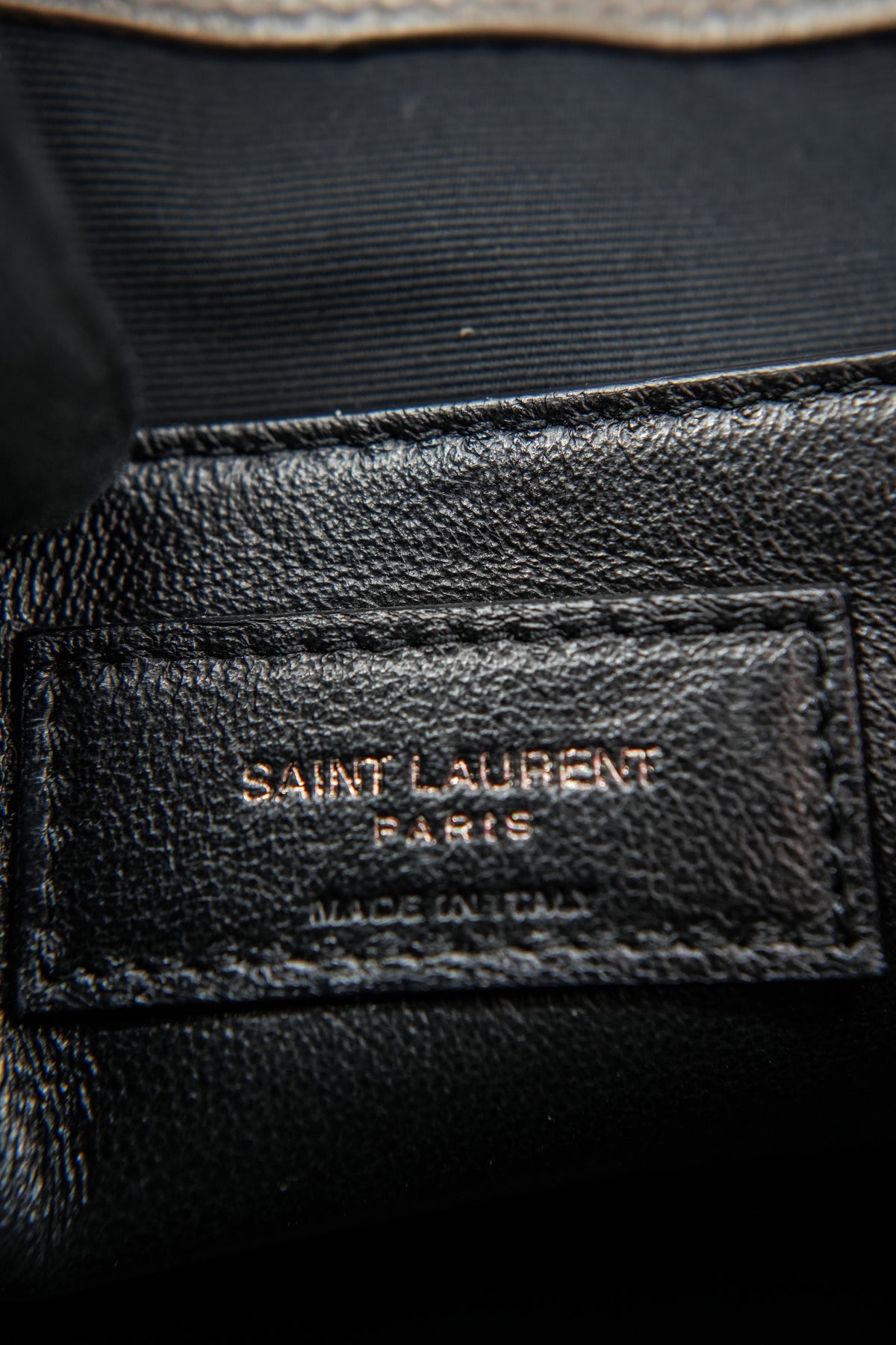 Saint Laurent gray quilted baby Niki satchel PMR 633160-1221