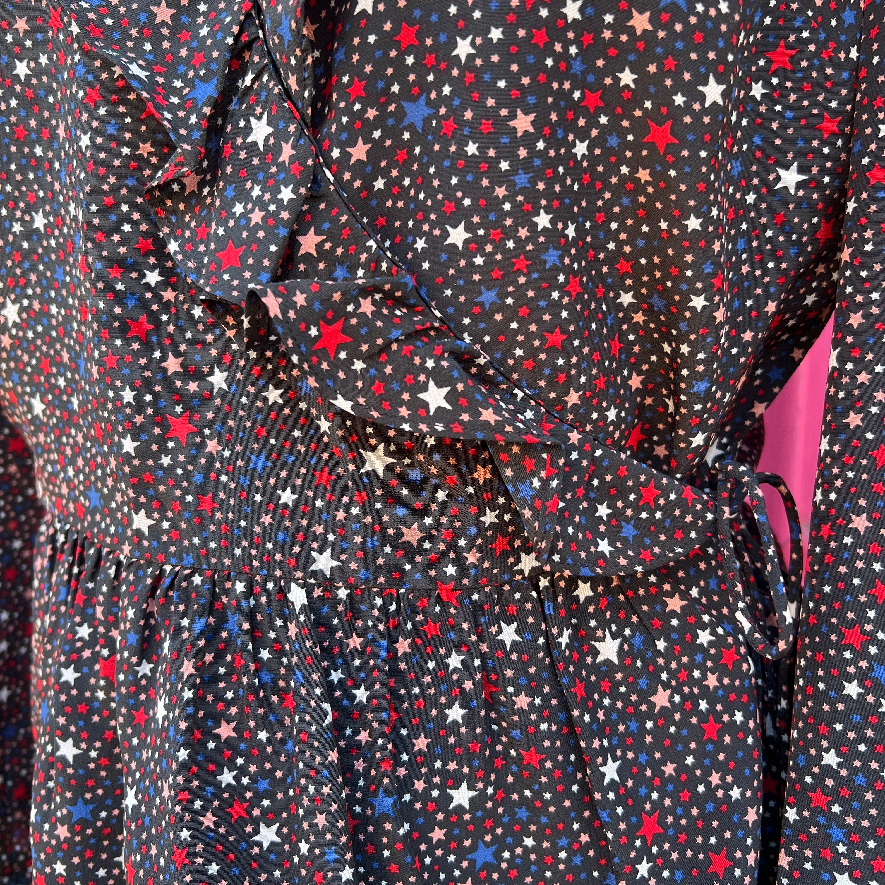 Madewell black star wrap top size M