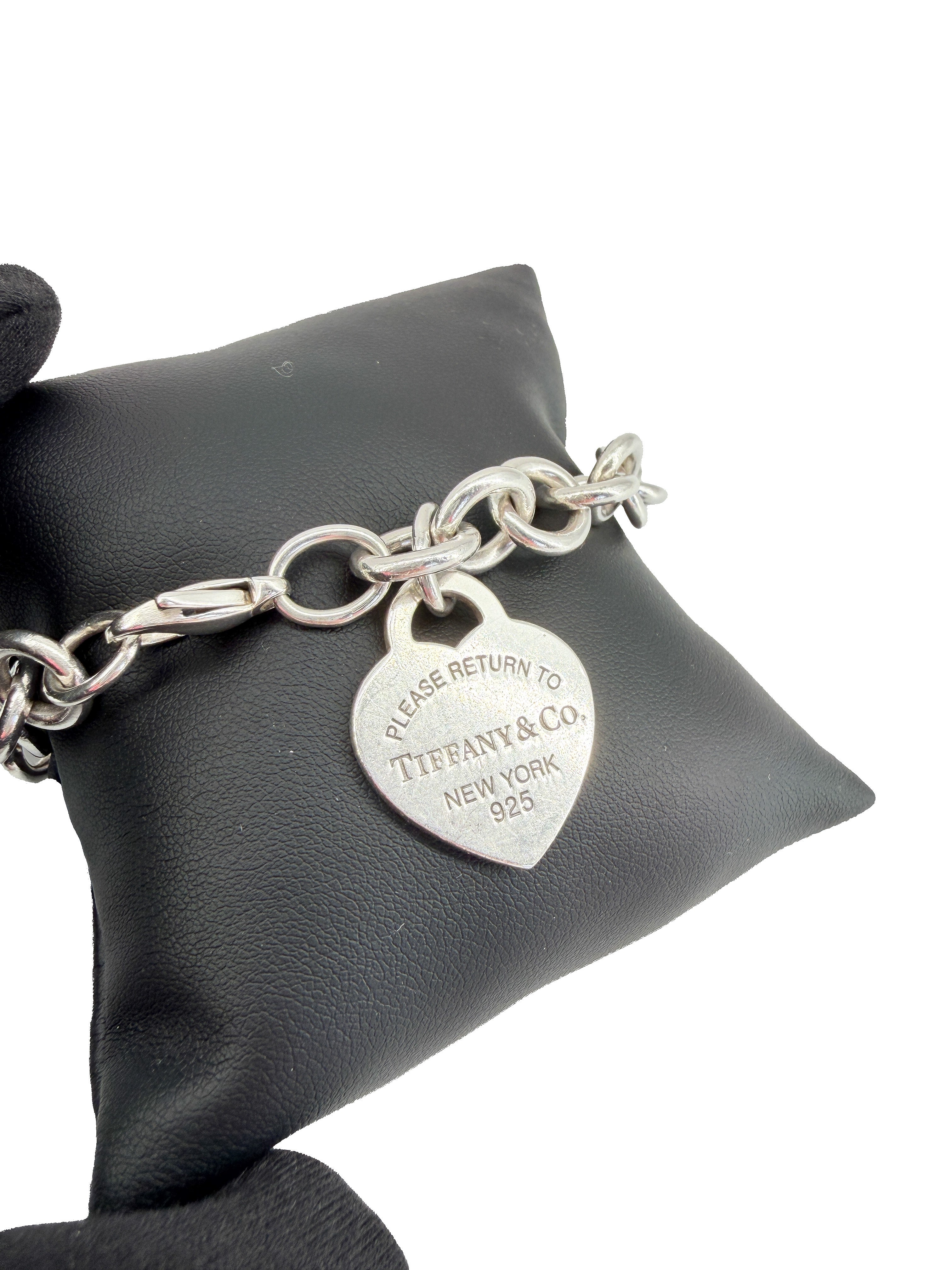 Tiffany & Co sterling silver return to heart tag bracelet