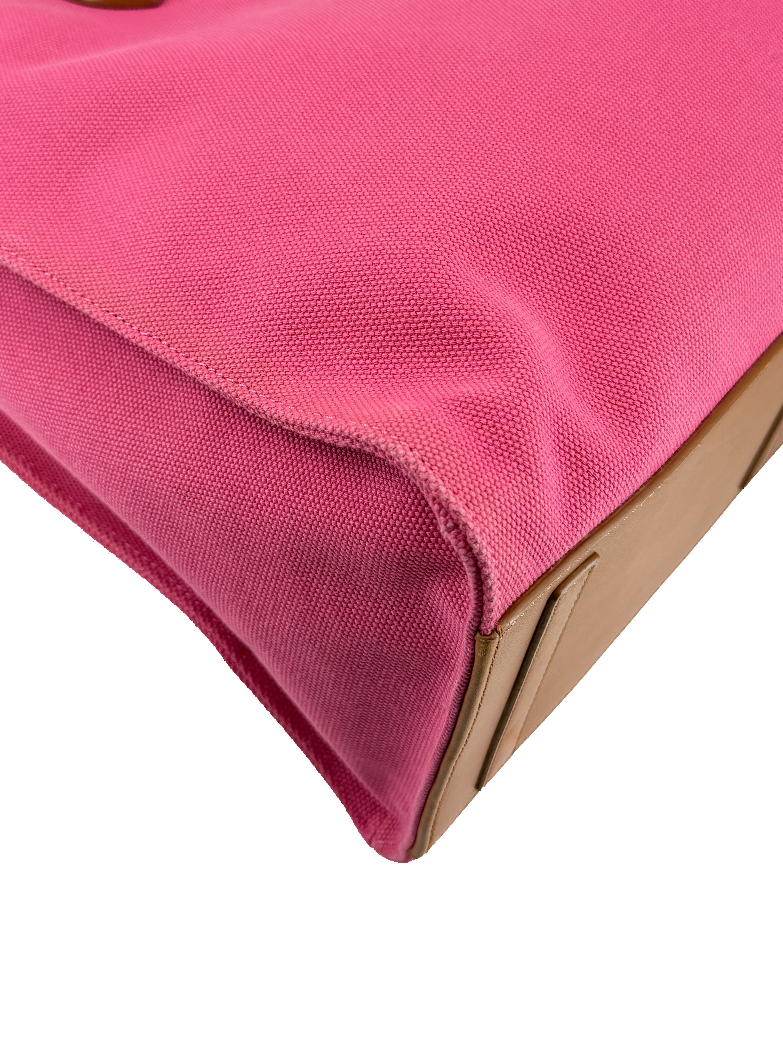 Ralph Lauren pink canvas Ricky tote