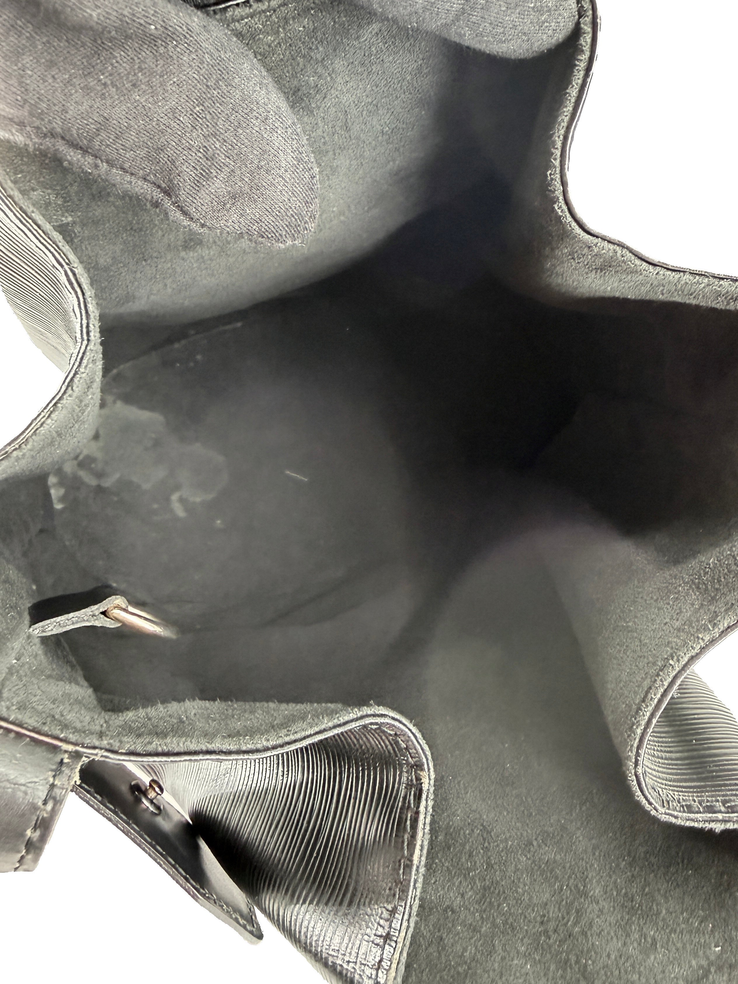 Louis Vuitton black epi Sac D'Epaule PM VI1918