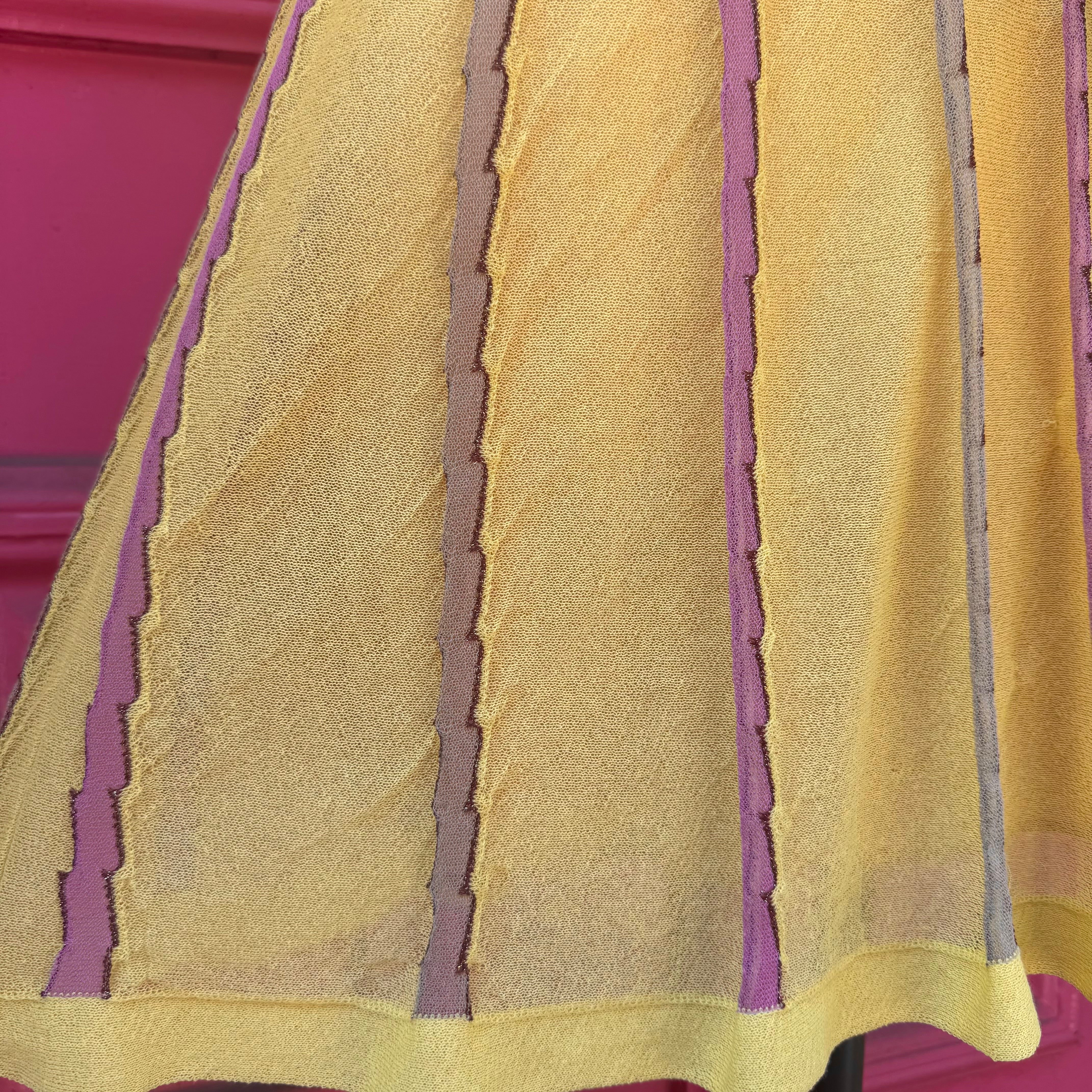 M Missoni yellow knit dress size 6