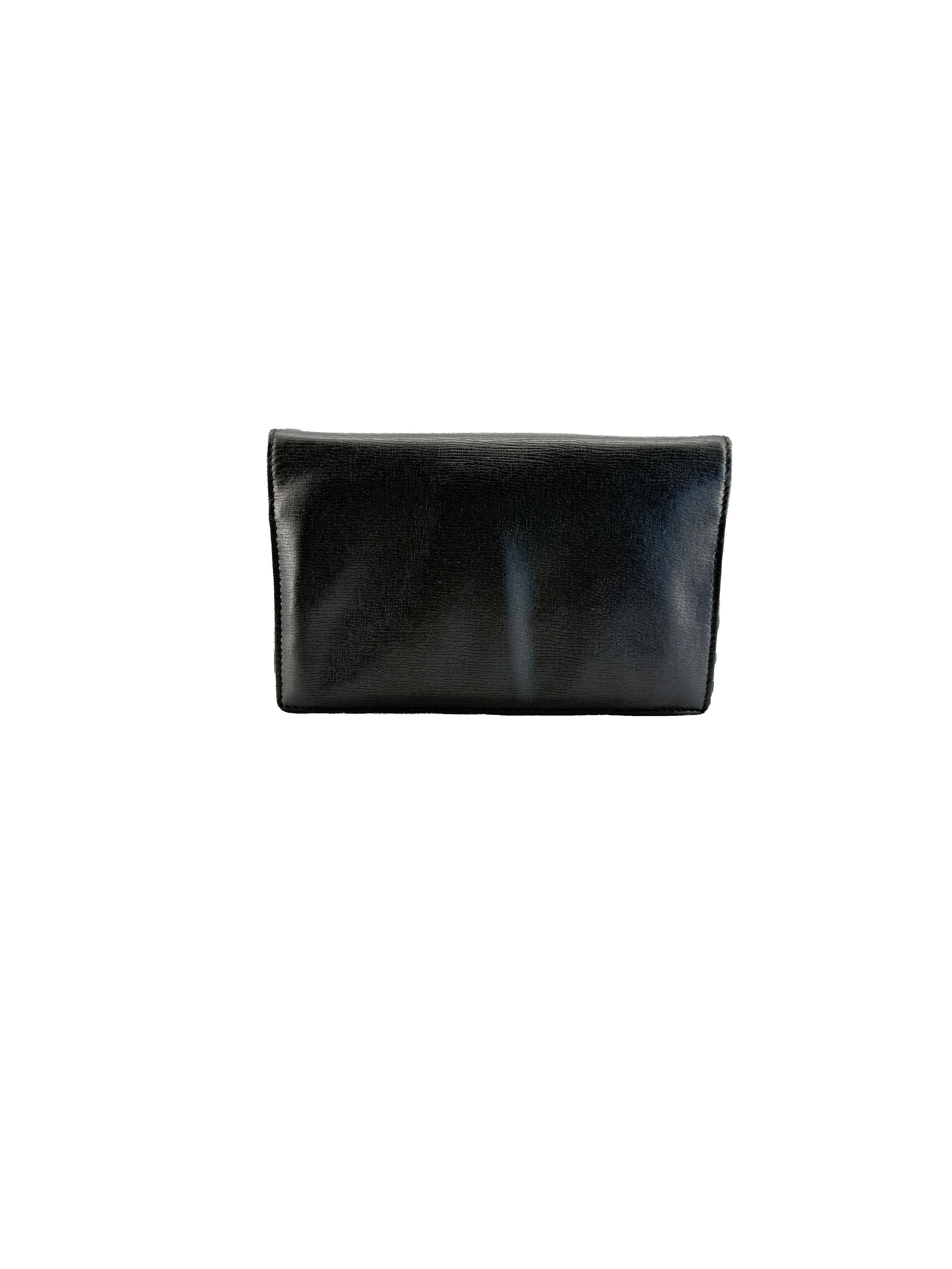 Gucci black GG Betty wallet on a chain 354697-196085
