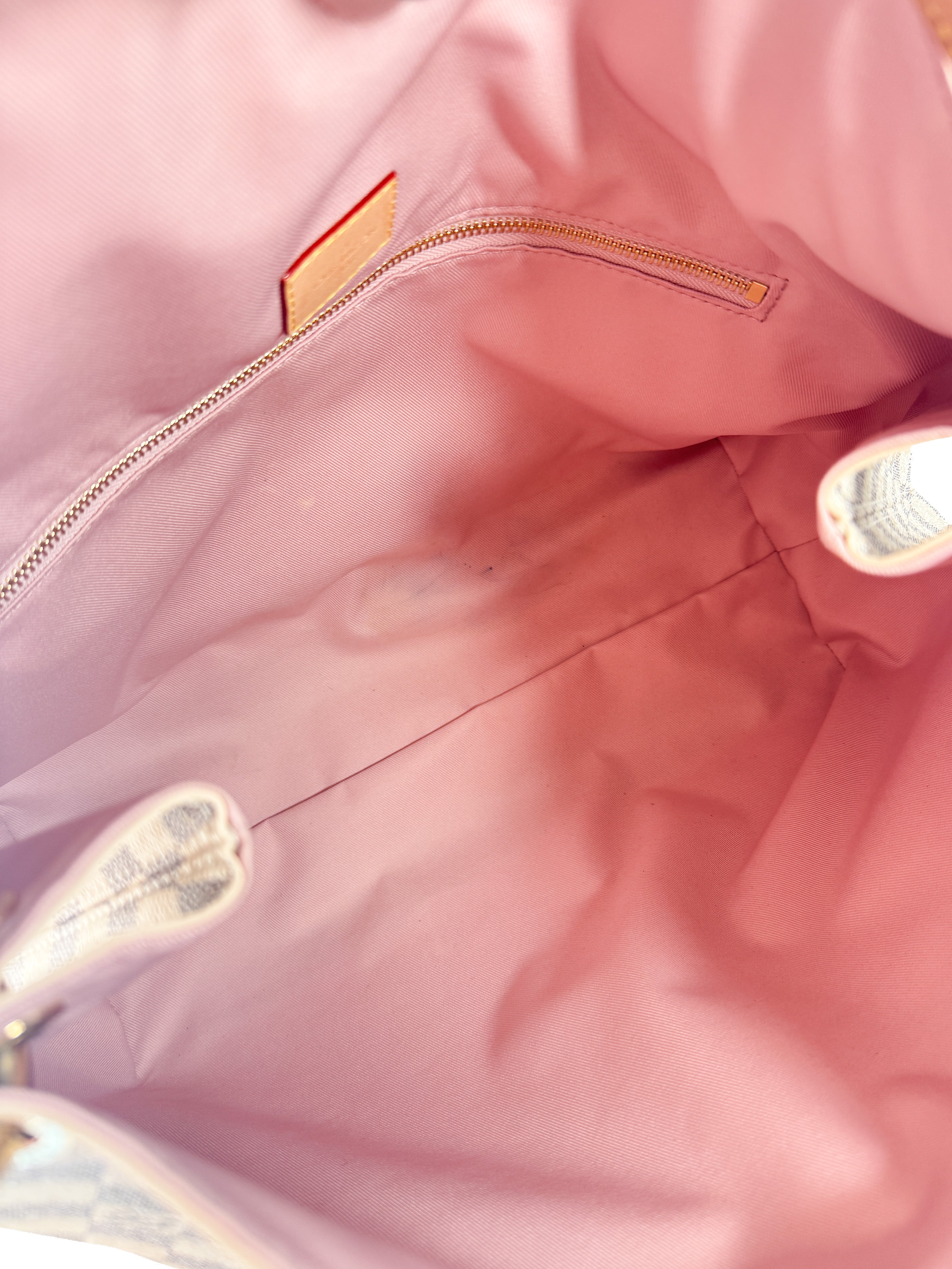 Louis Vuitton damier azur Graceful MM Rose Ballerine (NFC)