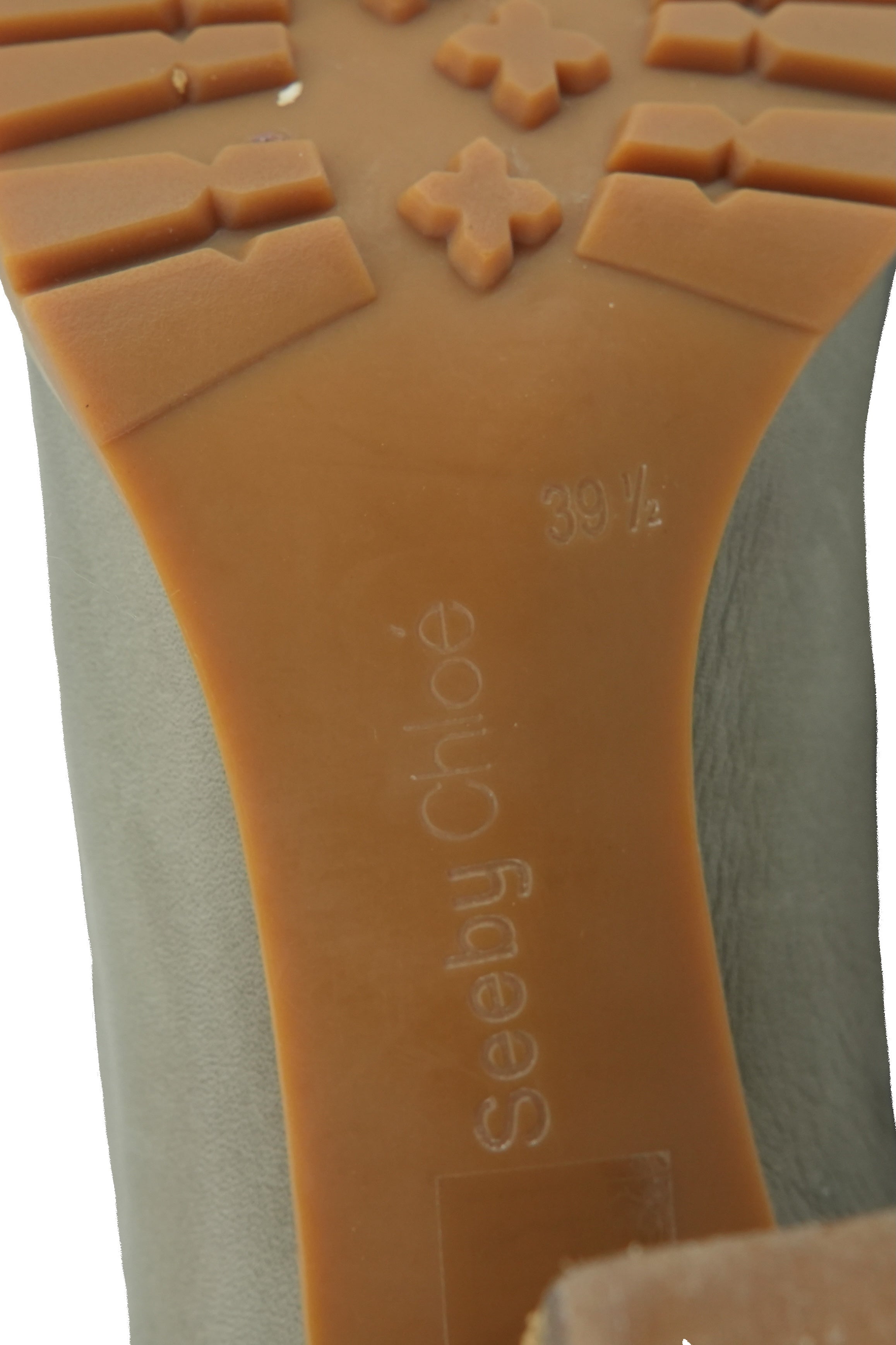 See by Chloé taupe leather heeled booties size 39.5