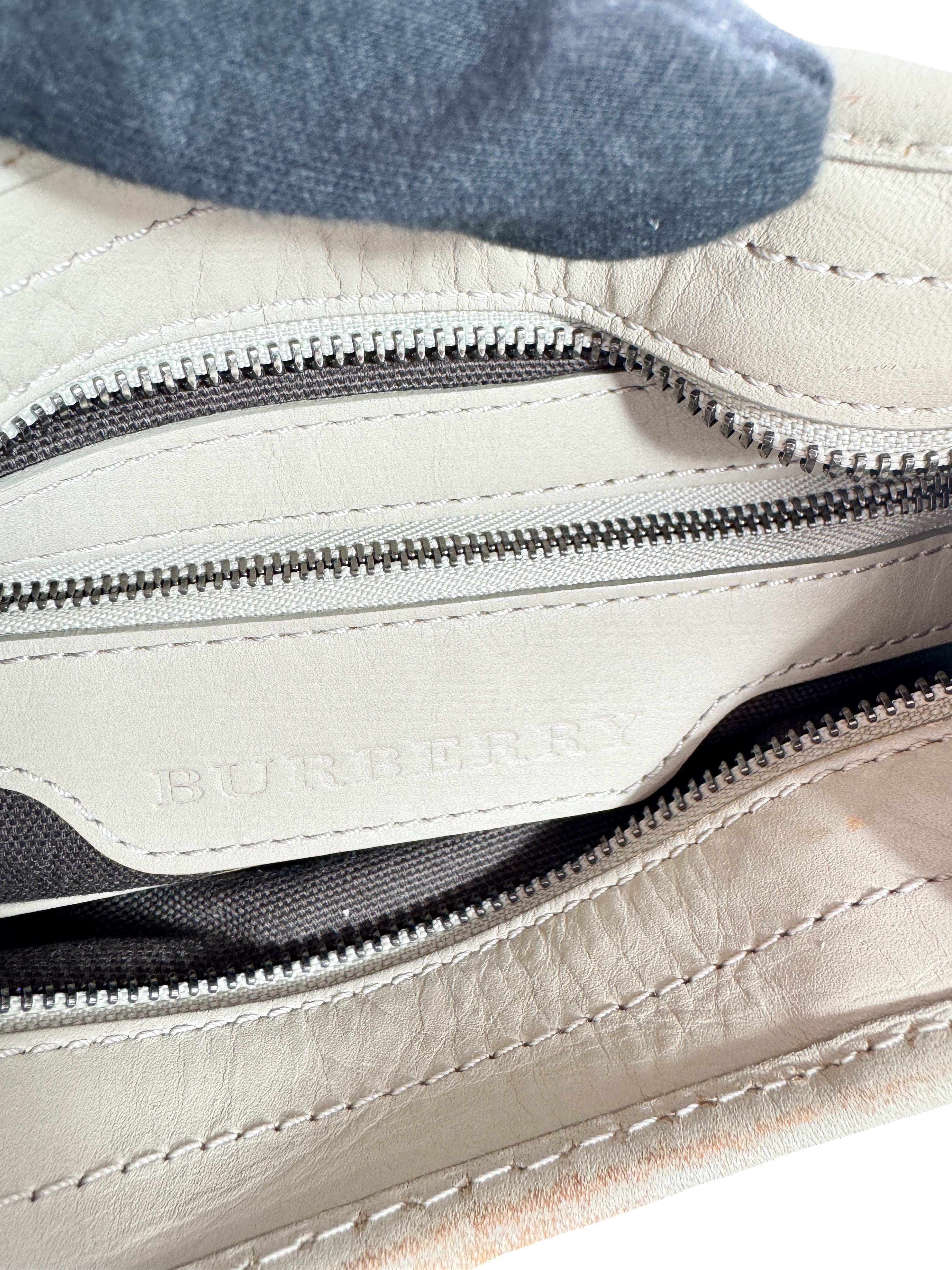 Burberry gray plaid shoulder bag **as is**