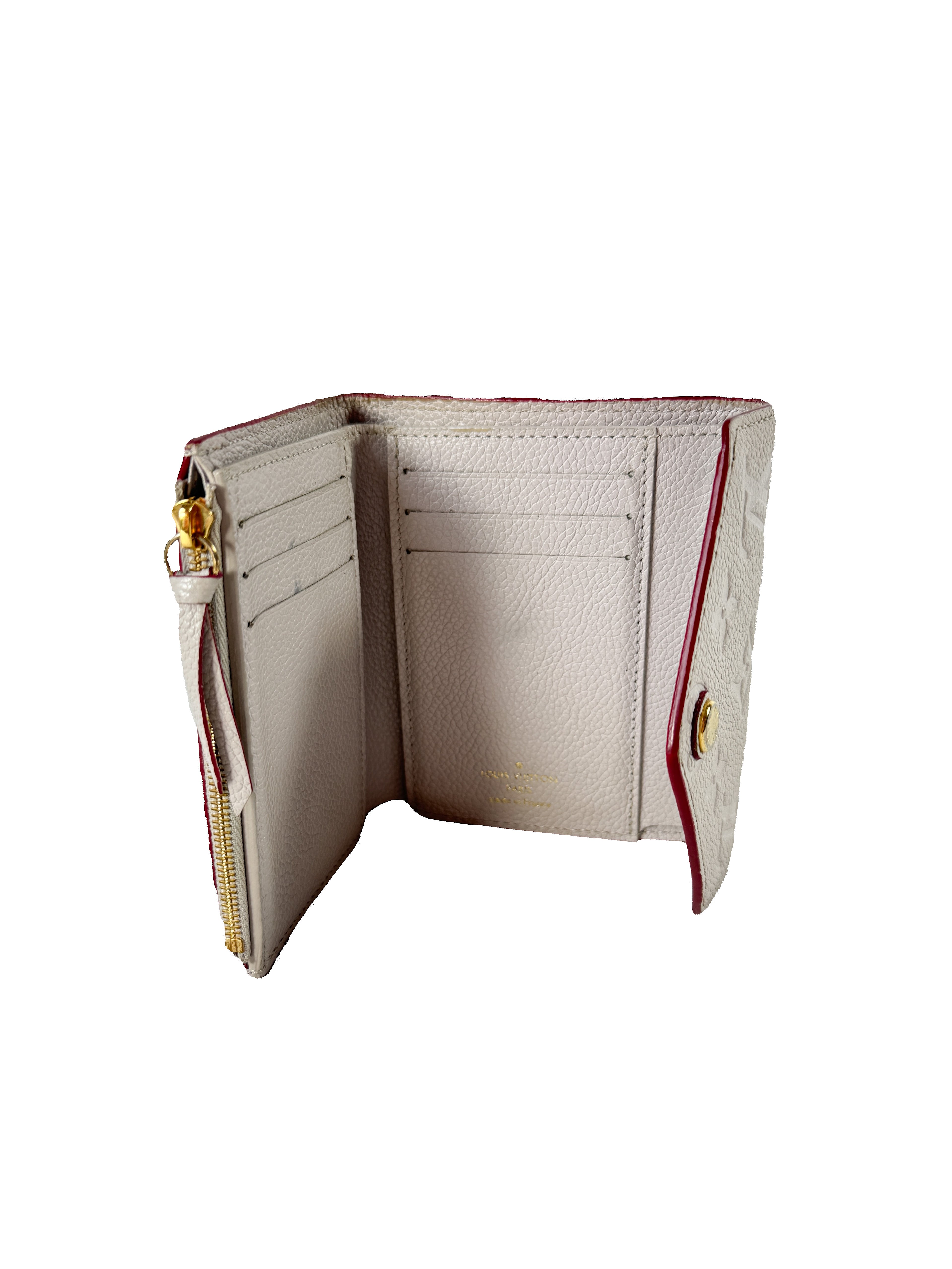 Louis Vuitton monogram gray empreinte Victorine wallet SP0230