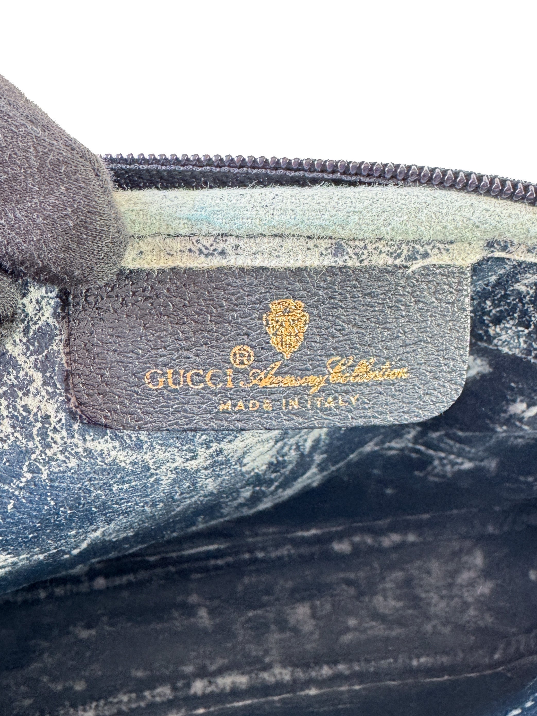 Gucci navy GG vintage crossbody 97.02.068