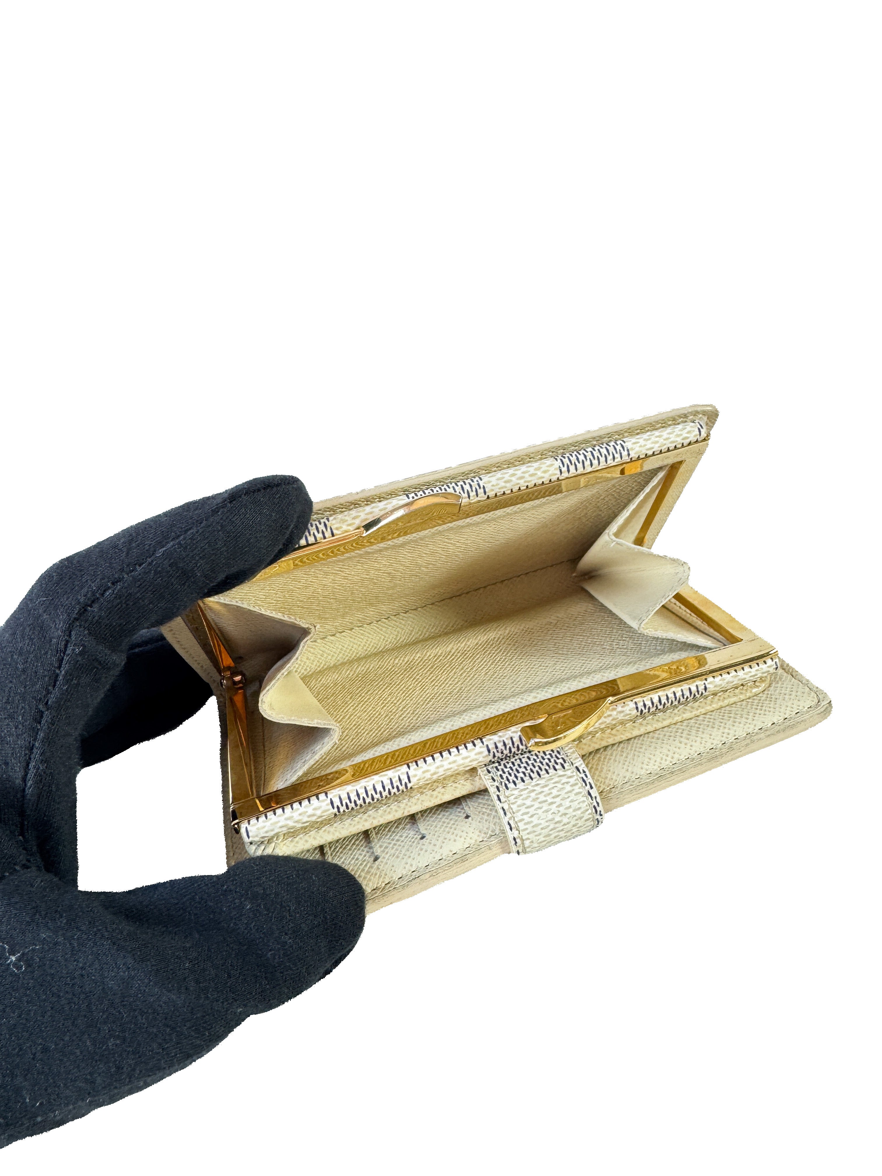 Louis Vuitton damier azur portefeuille viennois wallet MI1190