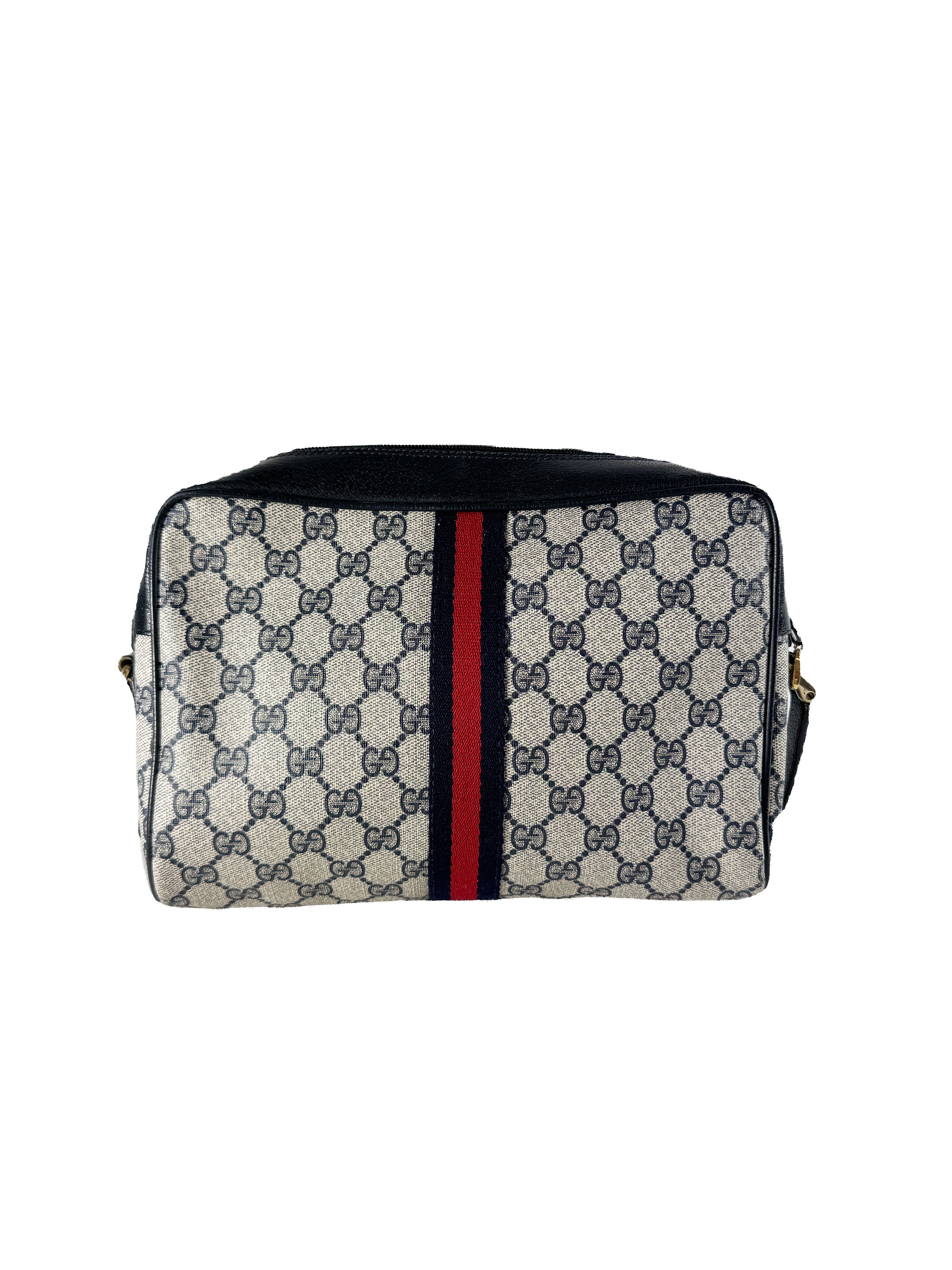 Gucci navy GG sherry line vintage crossbody 3202005