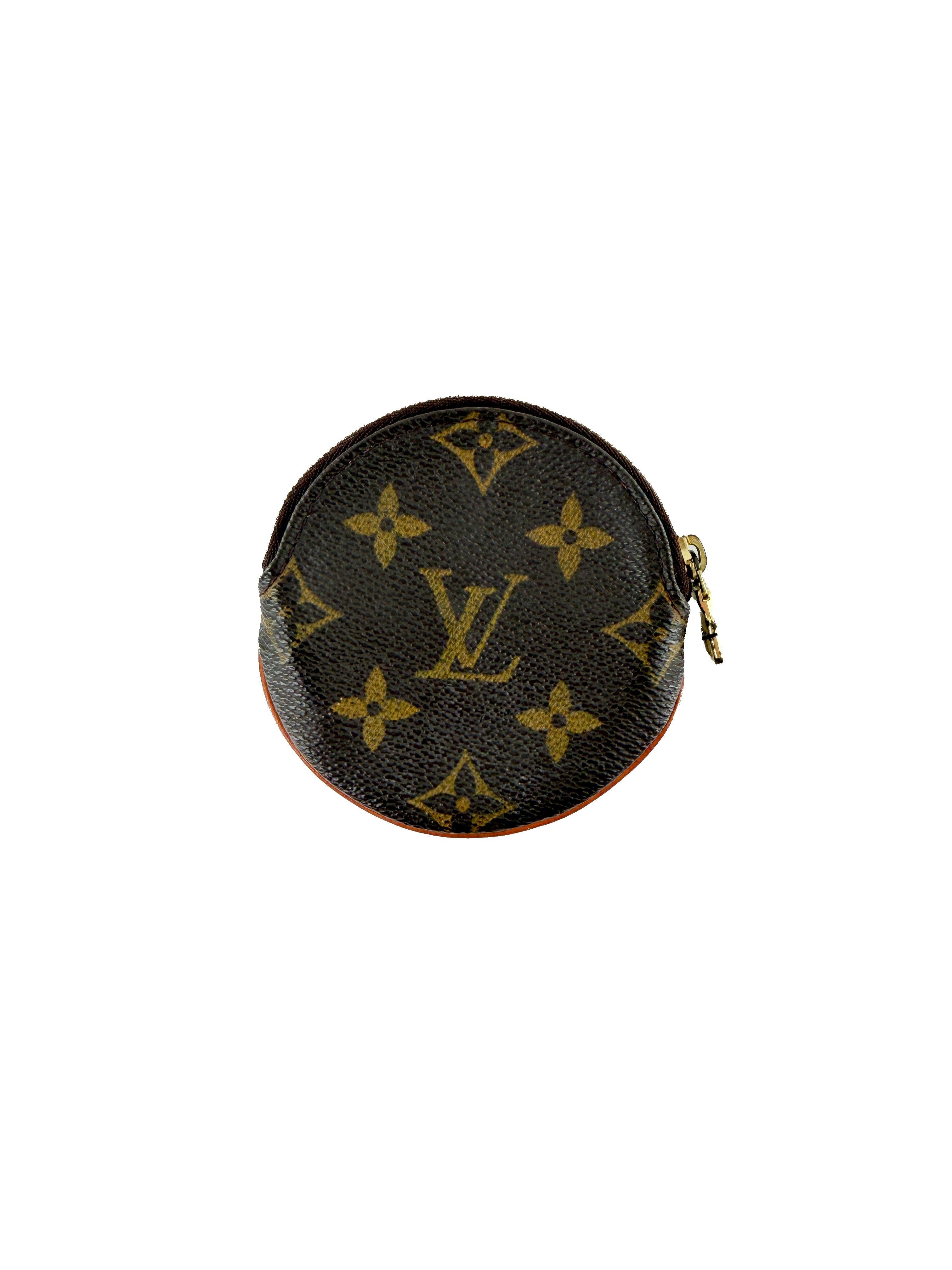 Louis Vuitton monogram Porte Monnaie round coin wallet