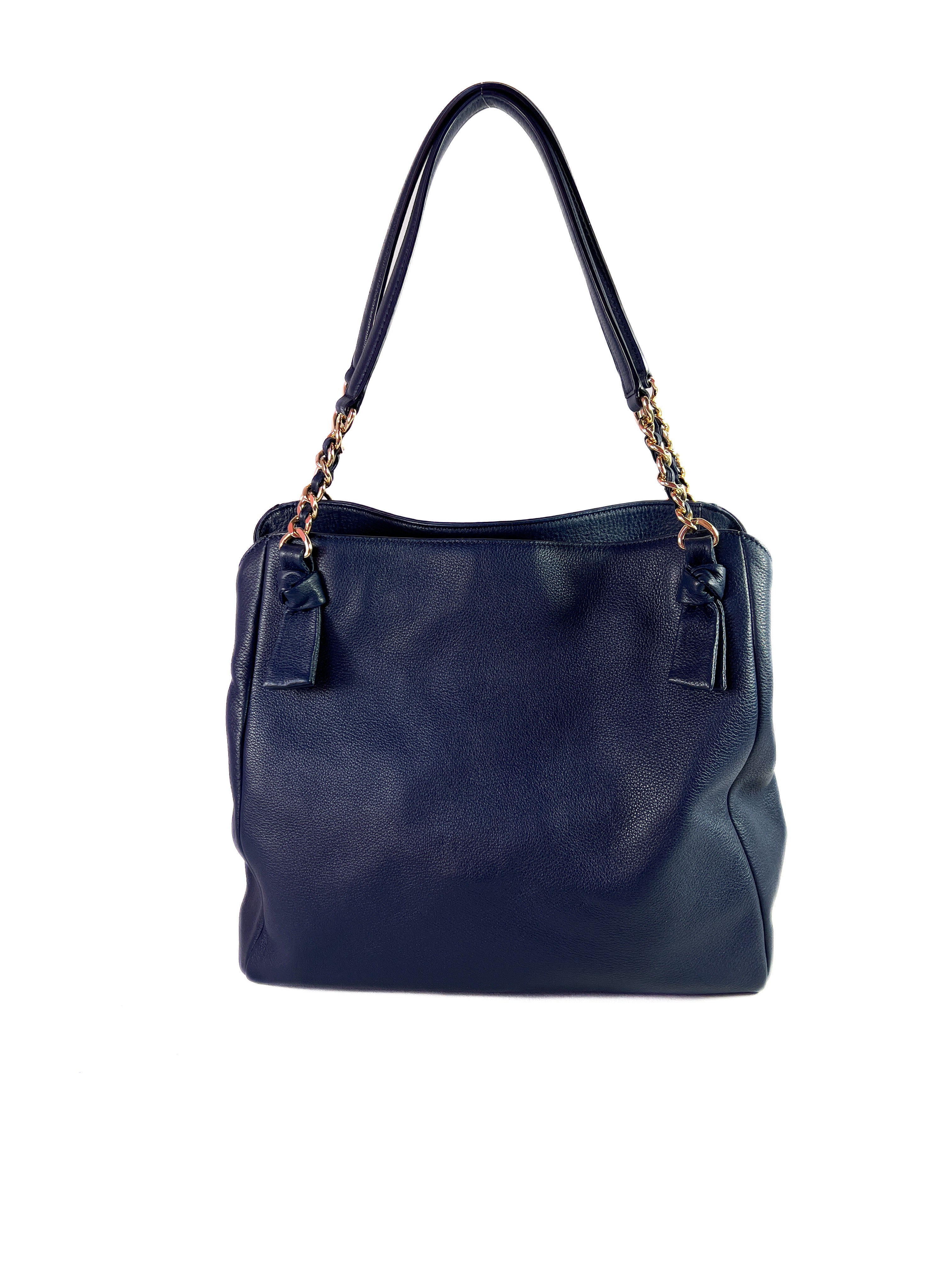 Tory Burch navy Harper shoulder bag