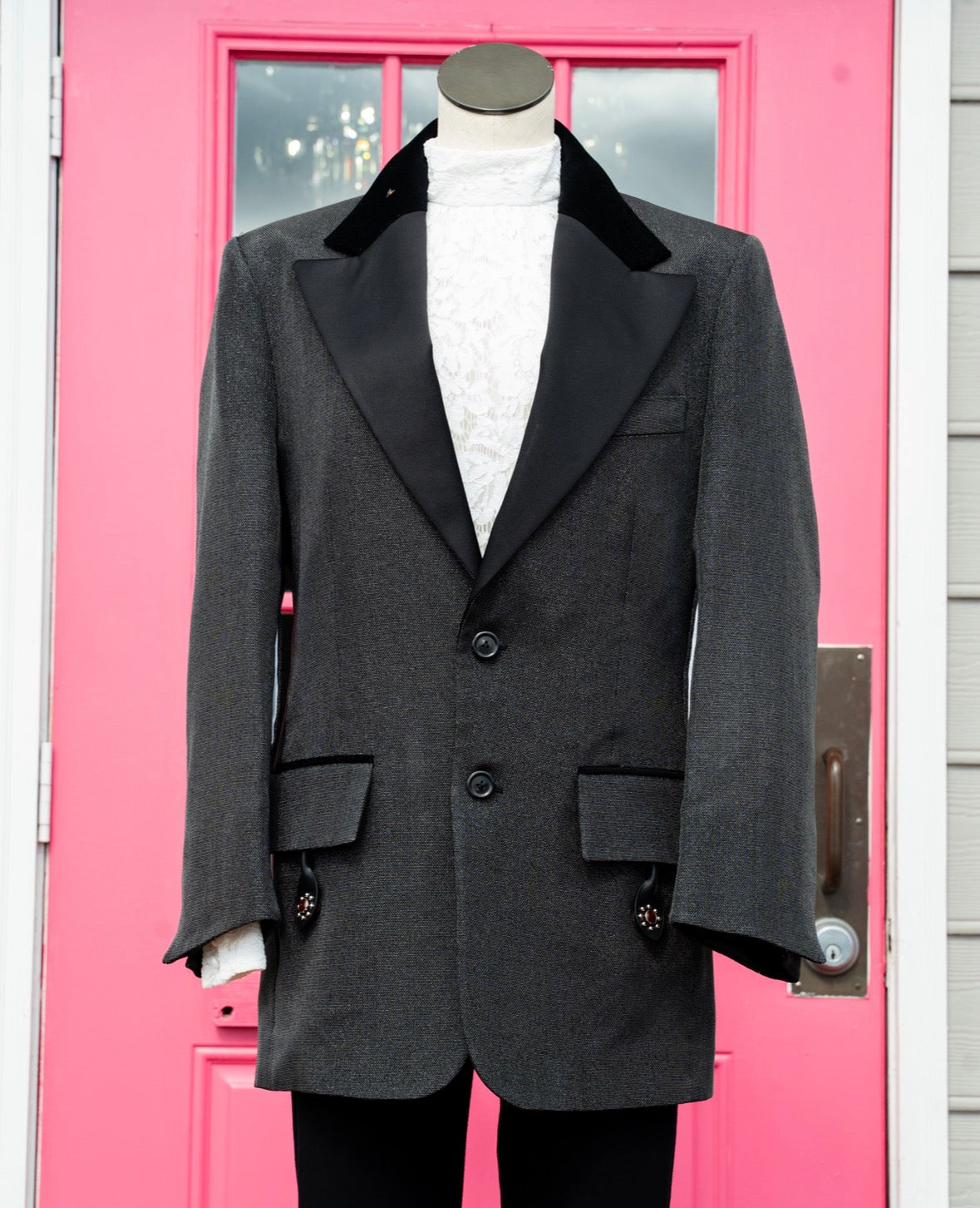 Louis Vuitton dark gray metallic blazer size 38 (6)