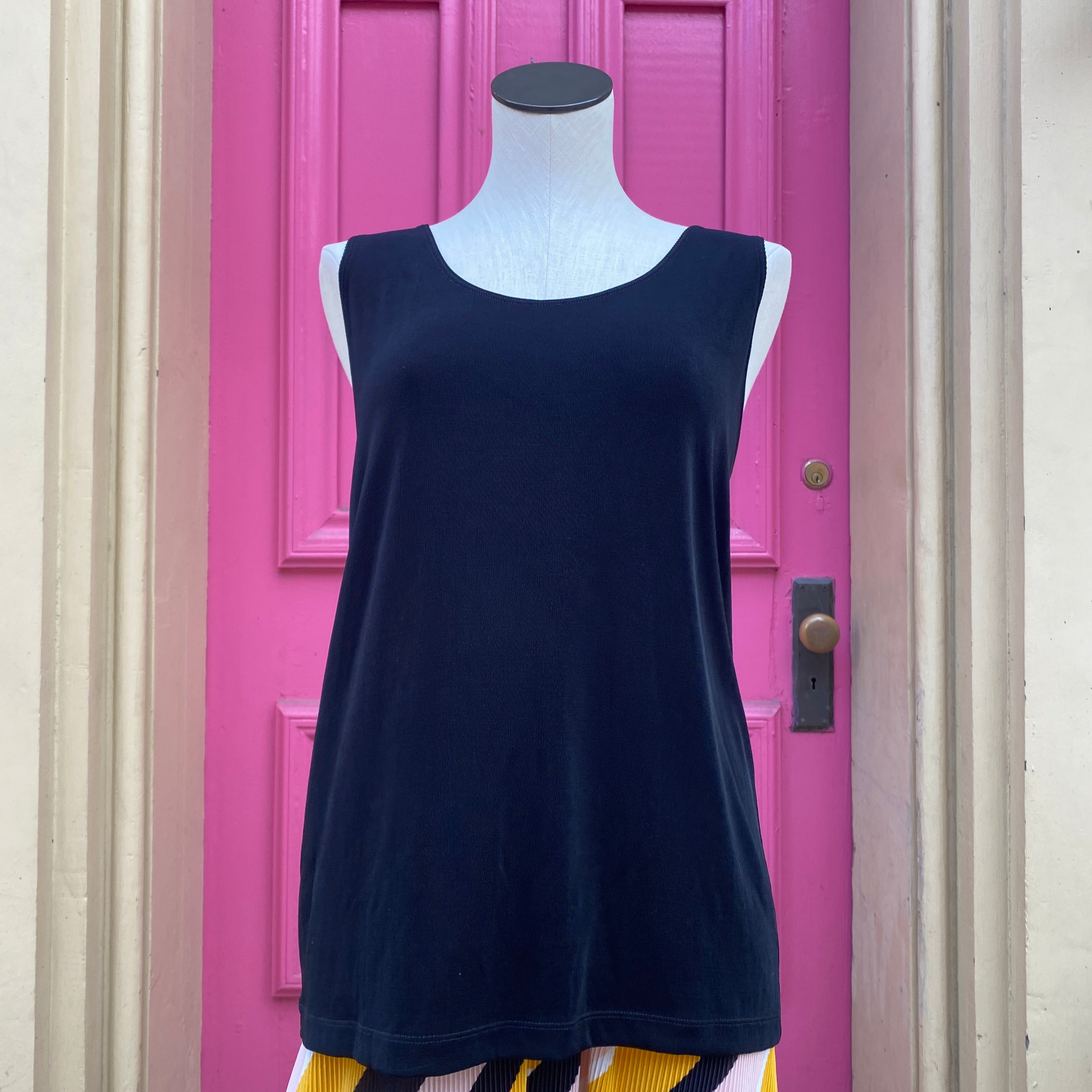 Chicos Travelers black knit tank top size XXL New With Tags