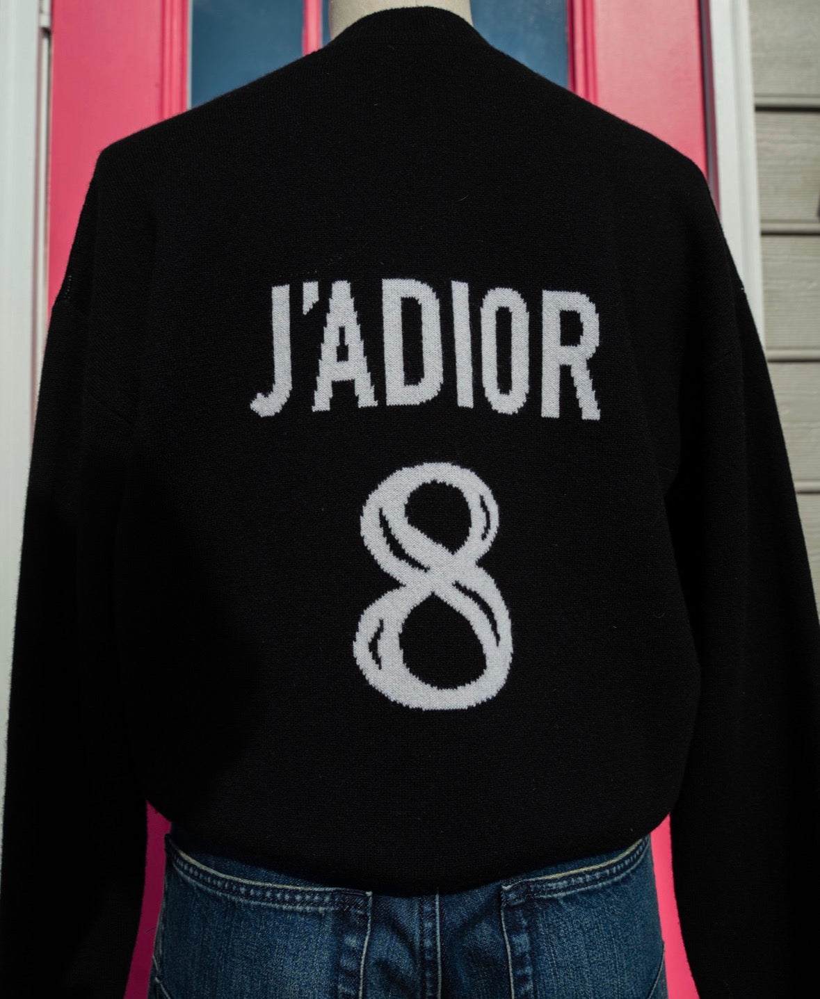 Christian Dior black J'Adior 8 sweater size 6