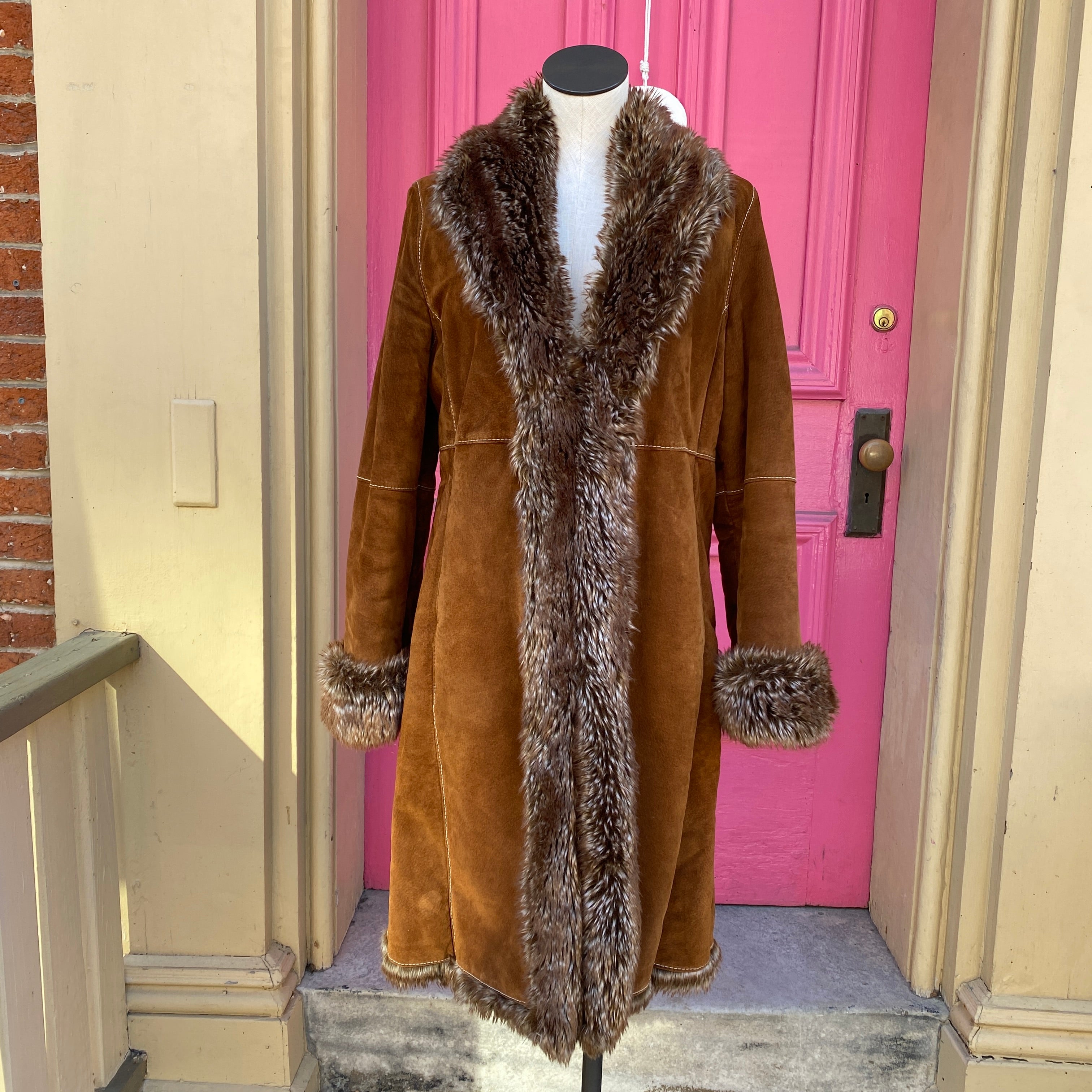 Wilson Leather brown suede jacket size medium