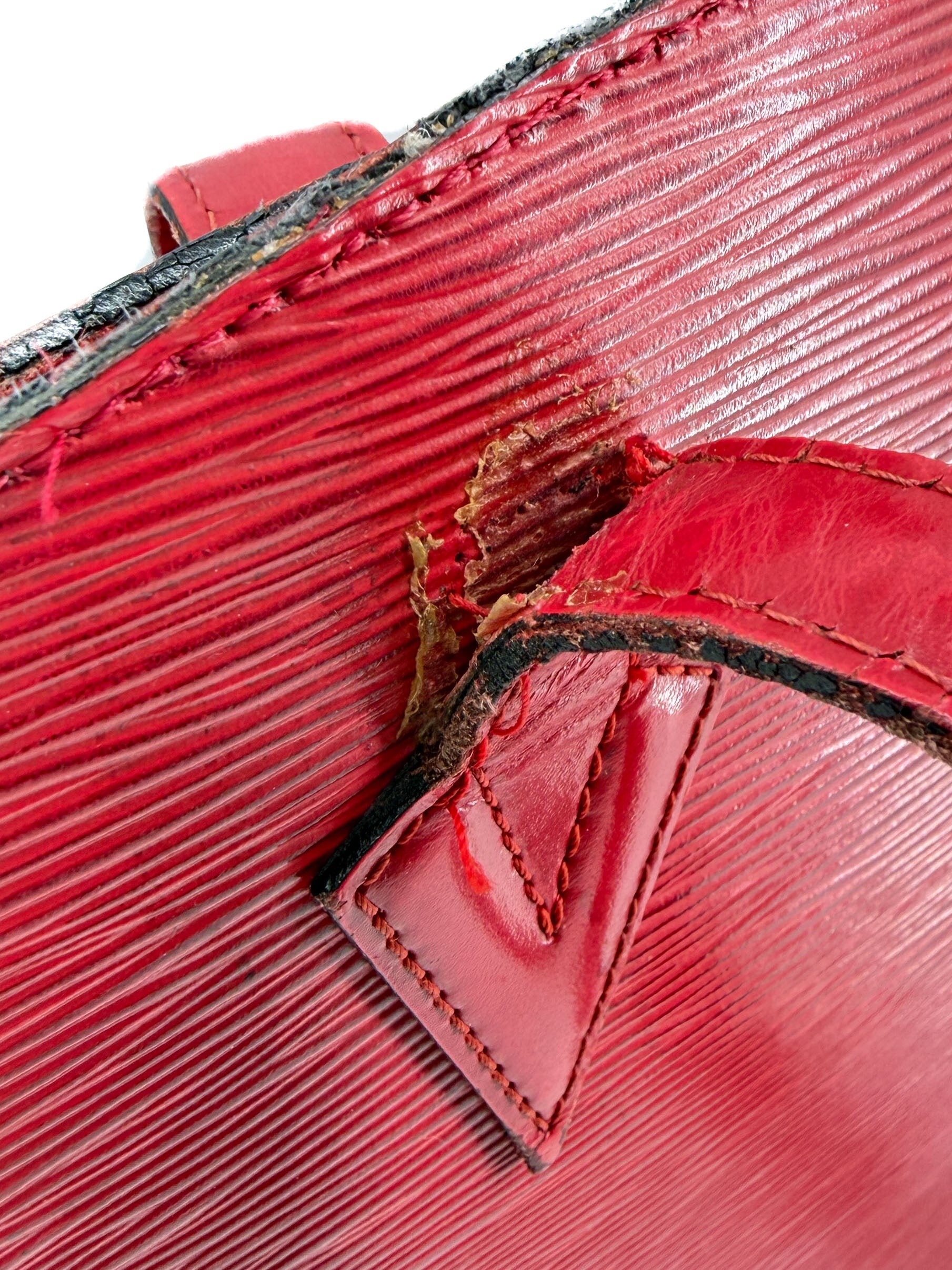 Louis Vuitton red Epi leather Saint Jacques A20954