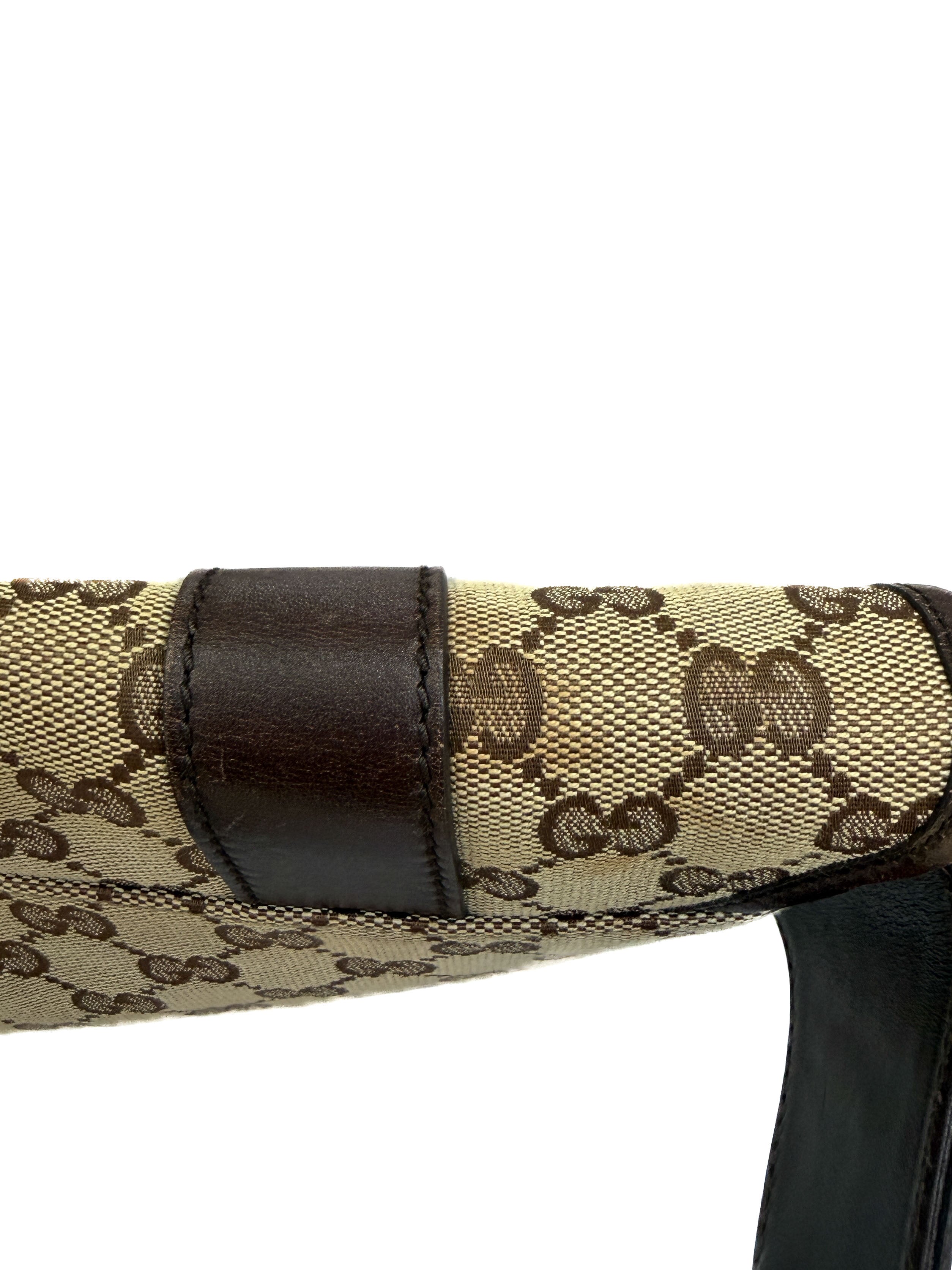 Gucci brown perforated sig. belt bag 145851 492695