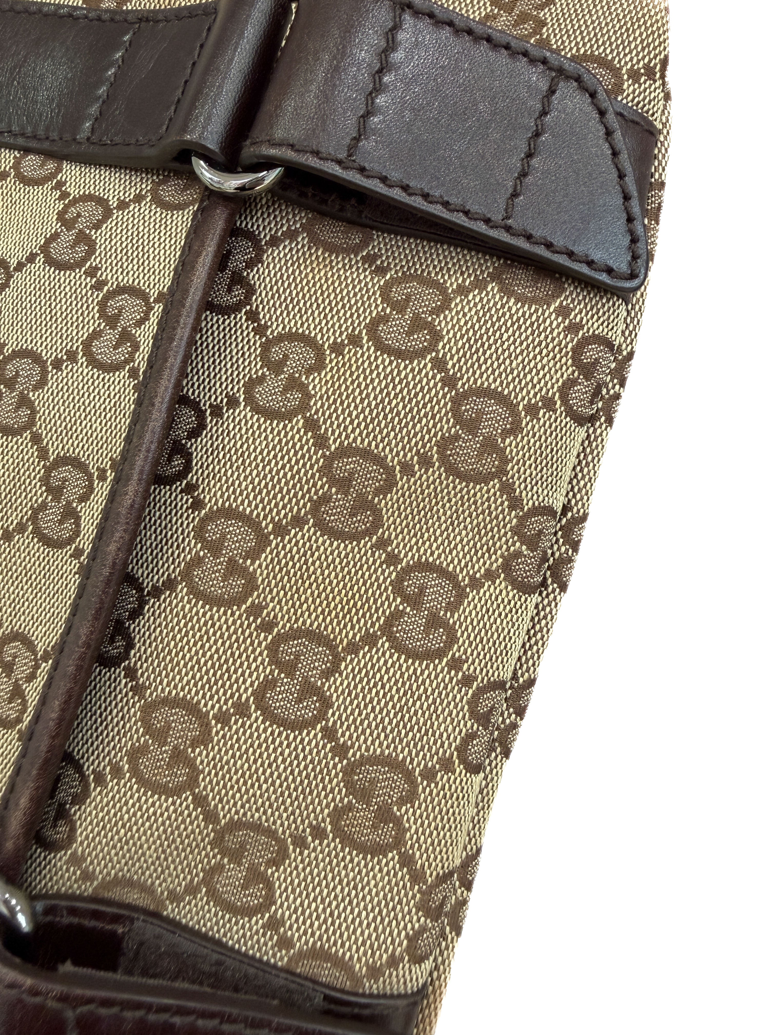 Gucci brown perforated sig. belt bag 145851 492695