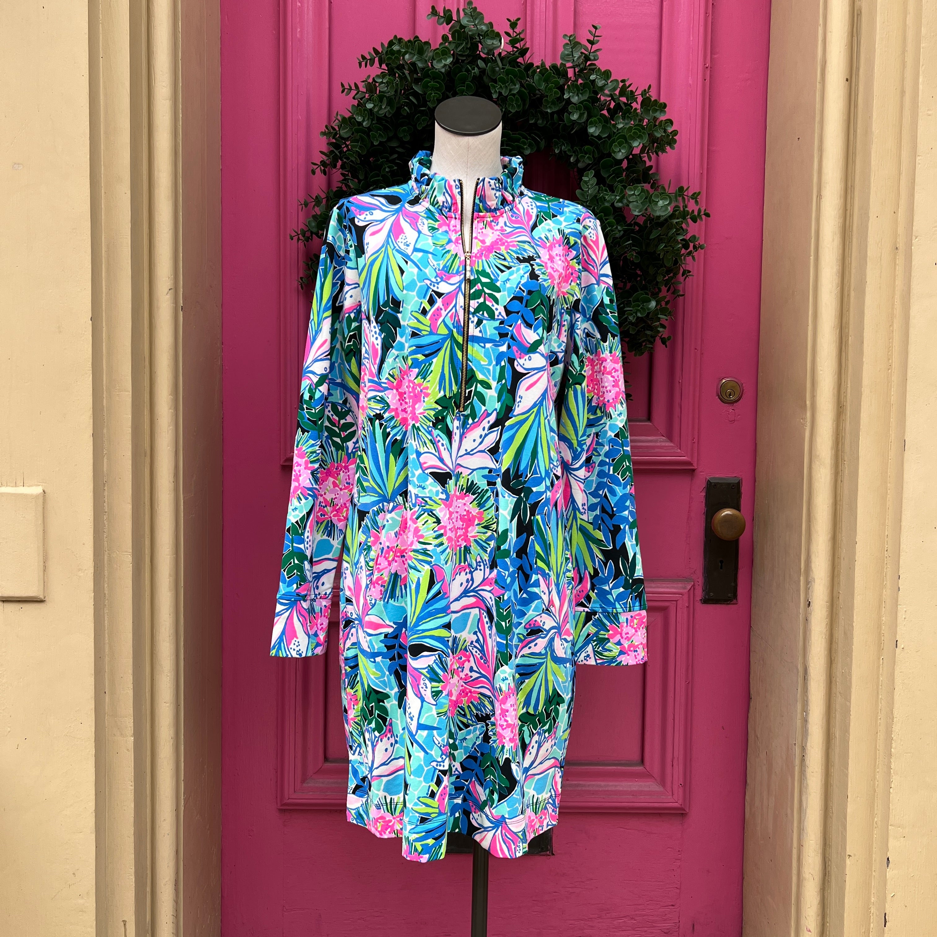Lilly Pulitzer you, me, and giraffee skipper ruffle dress size XXL NWT