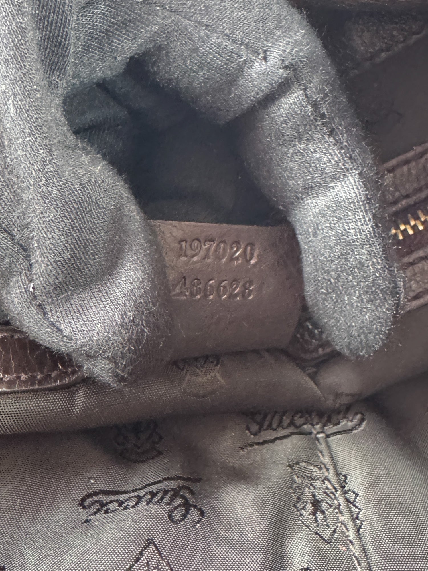 Gucci patent leather tortoise Hysteria small hobo 197020 486628