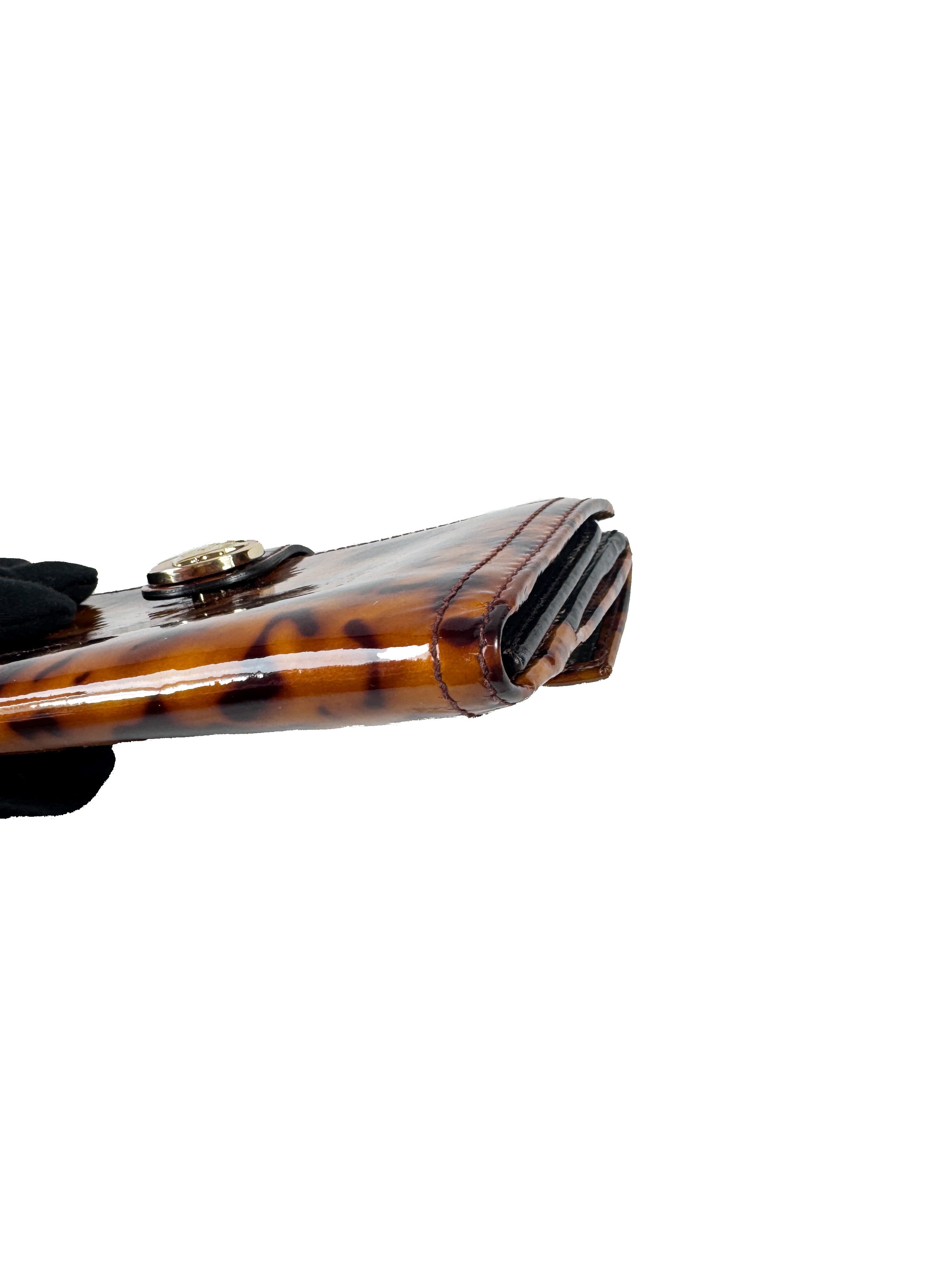 Gucci patent leather tortoise Hysteria wallet 1903502883