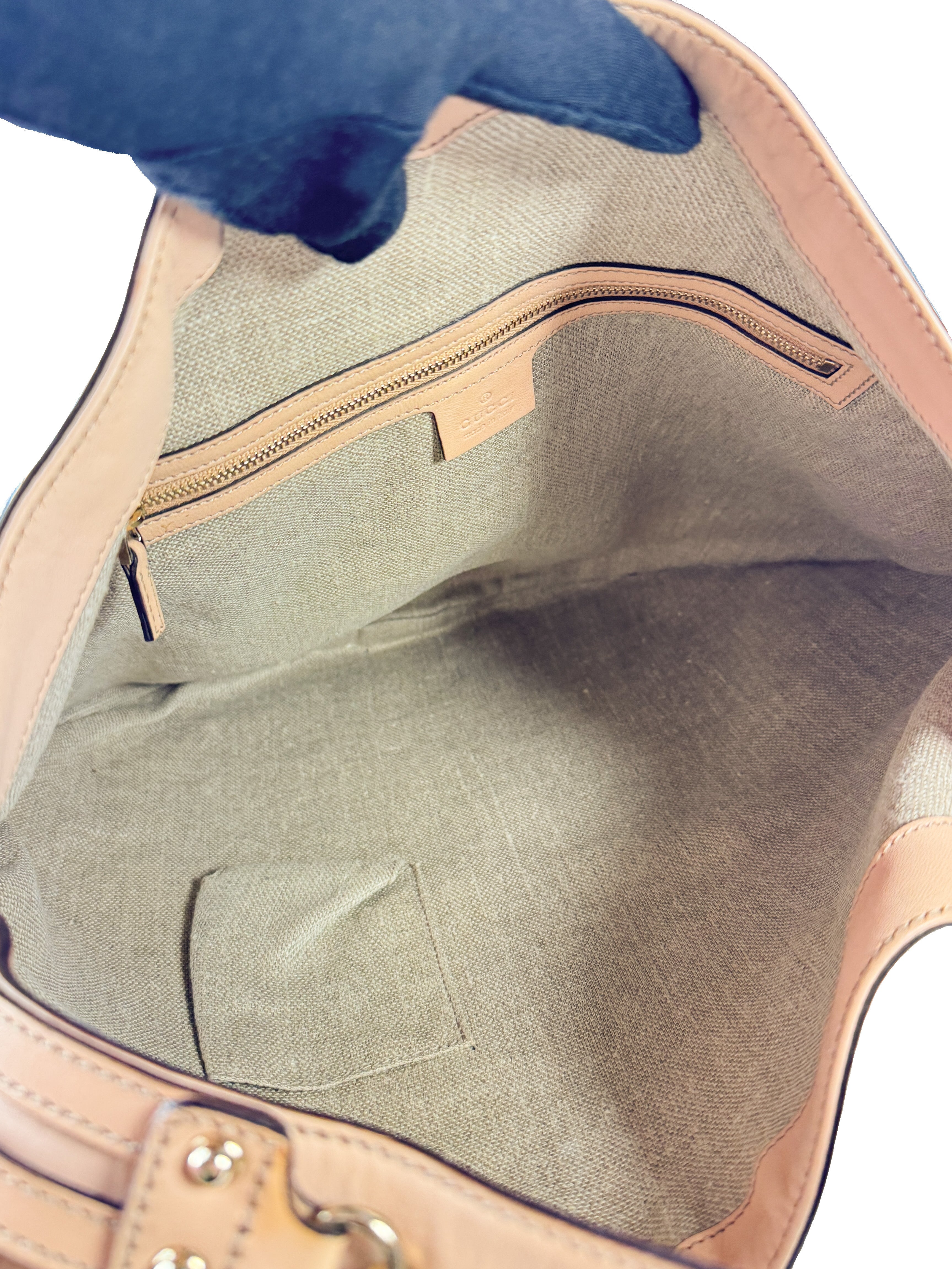 Gucci blue Flora Wave horsebit hobo 170014 2123