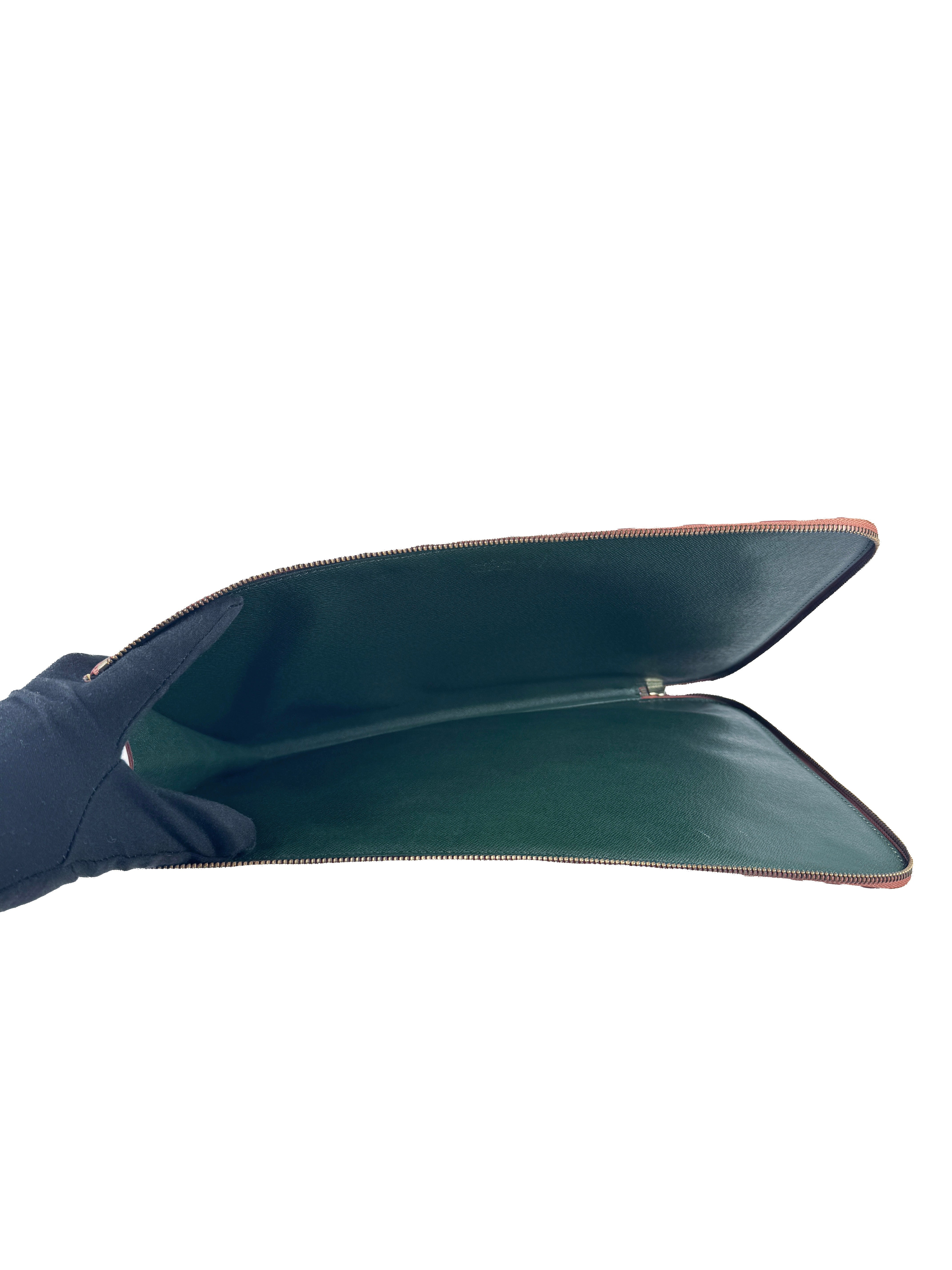 Louis Vuitton epi Cipango Gold porte documents case VI0992