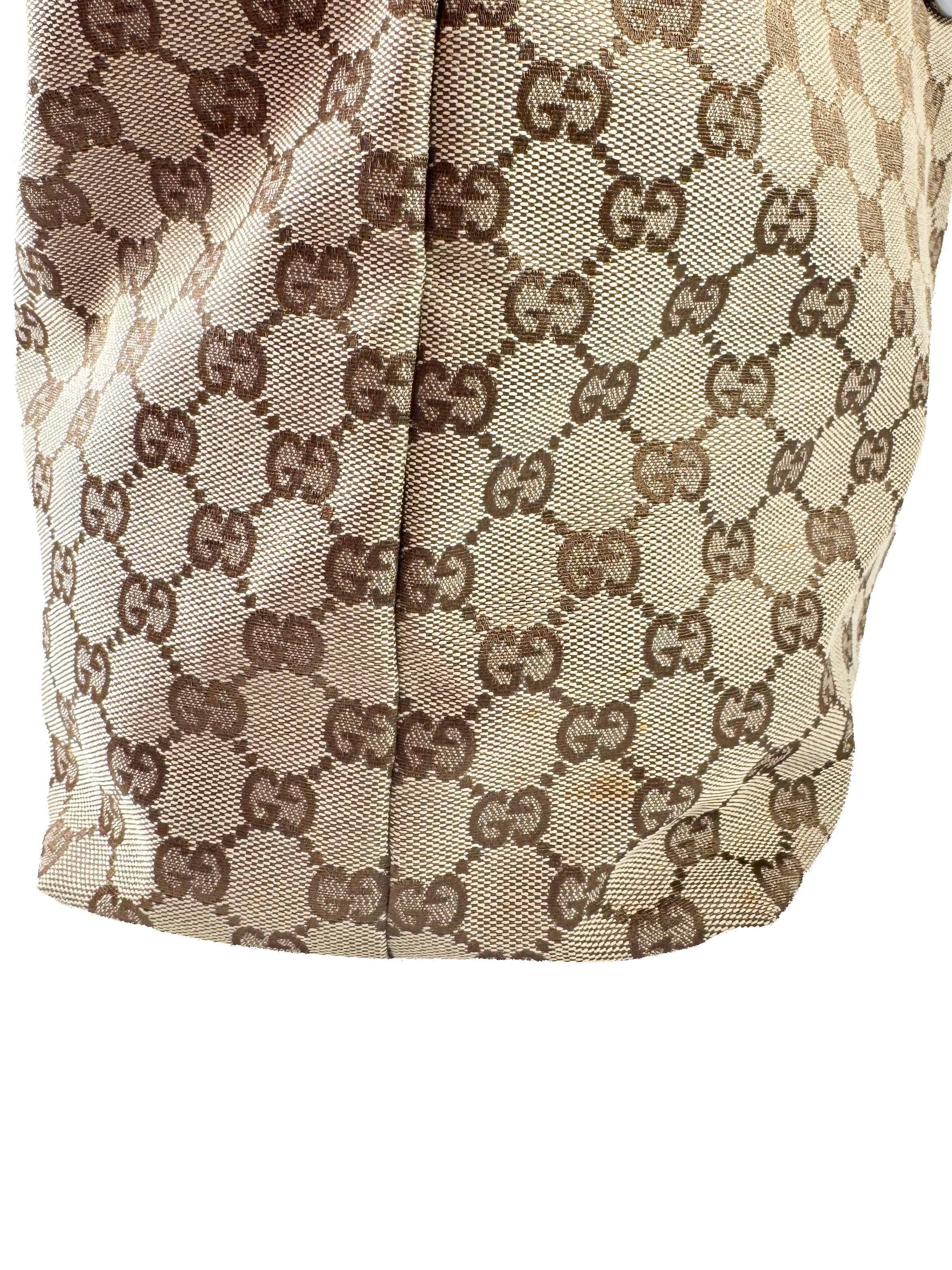 Gucci brown signature GG tote 120888 204991