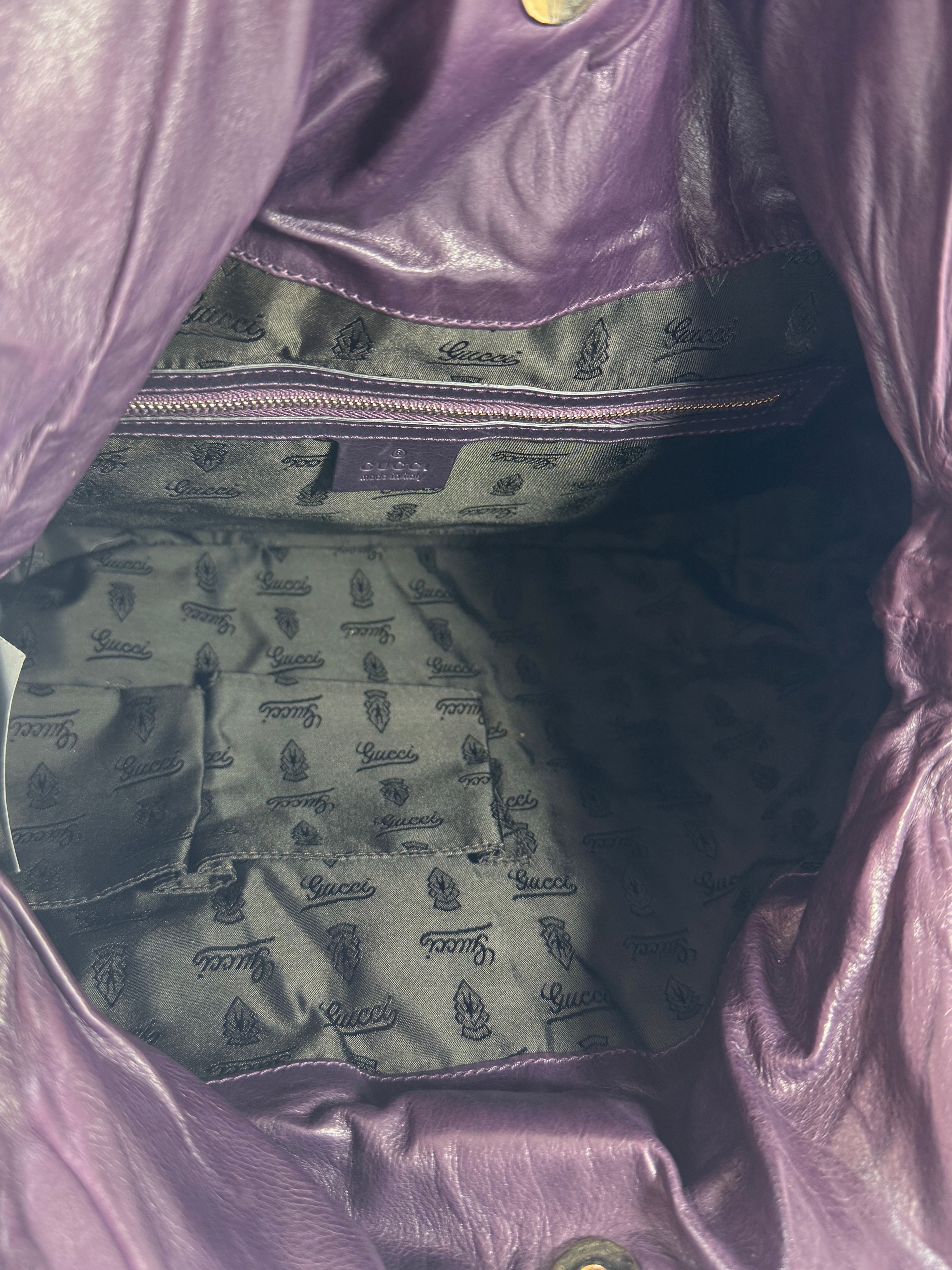 Gucci Hysteria burgundy leather patent leather bag 197016 001013