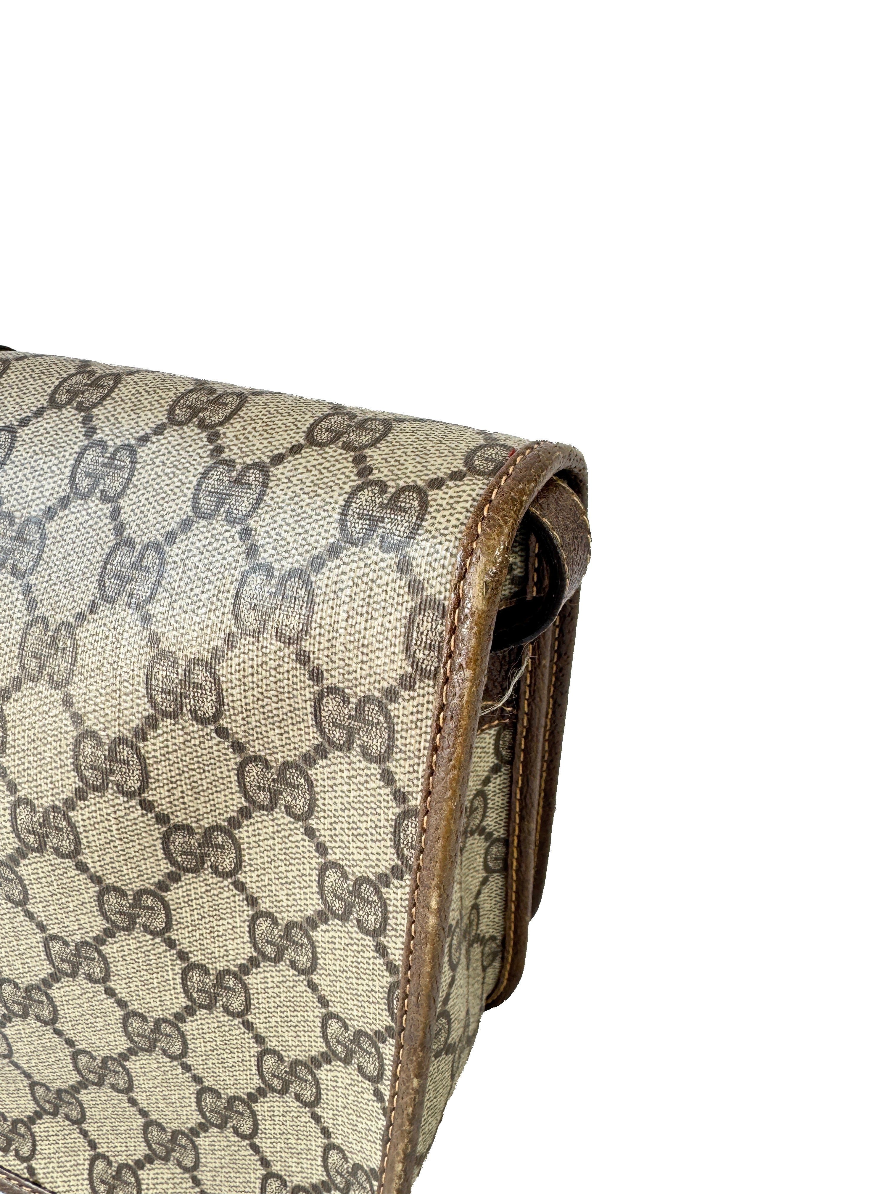 Gucci GG brown vintage Sherry line crossbody 001.116.0551