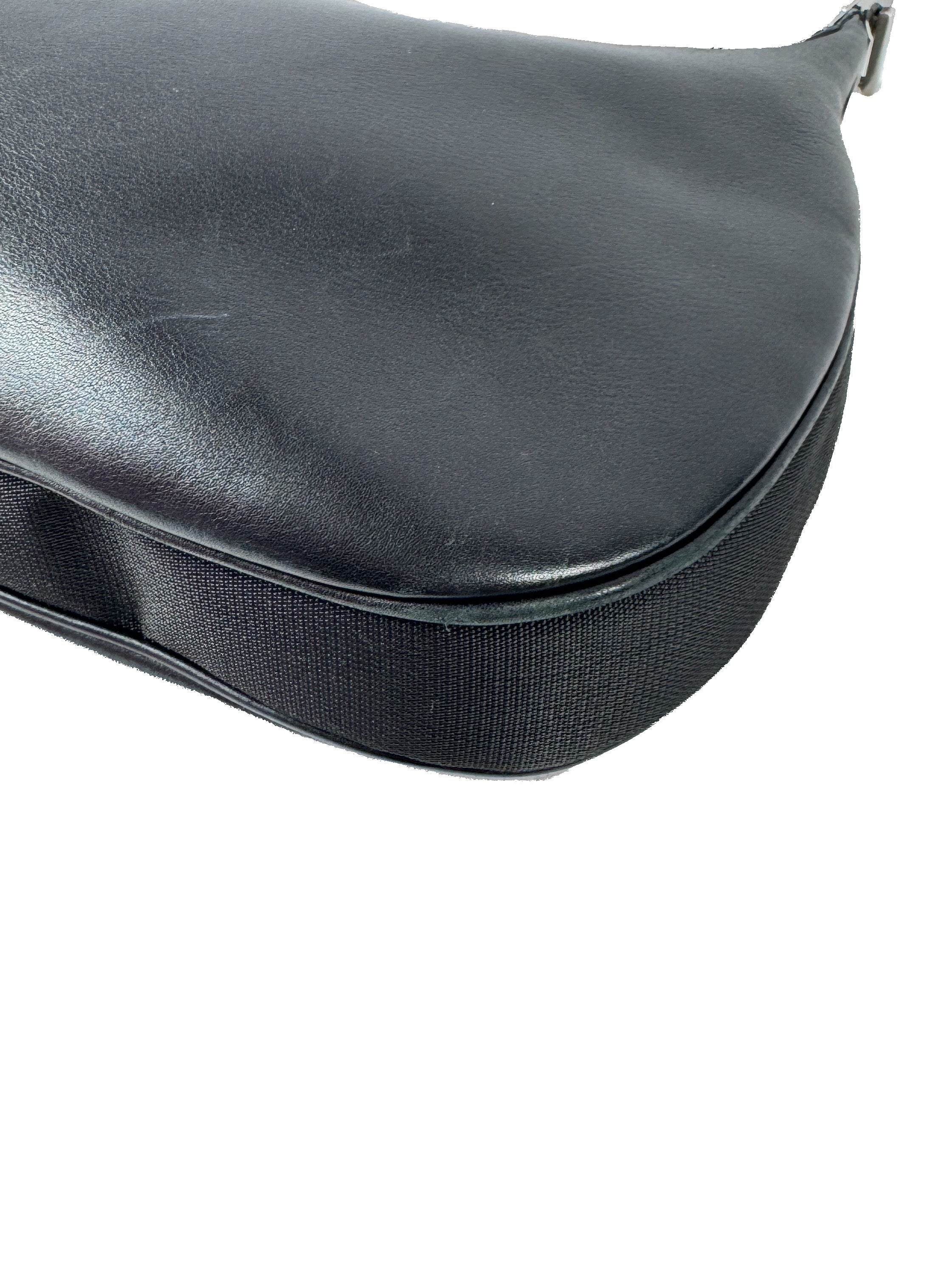 Gucci GG black leather Attache shoulder bag 001 3315 002058