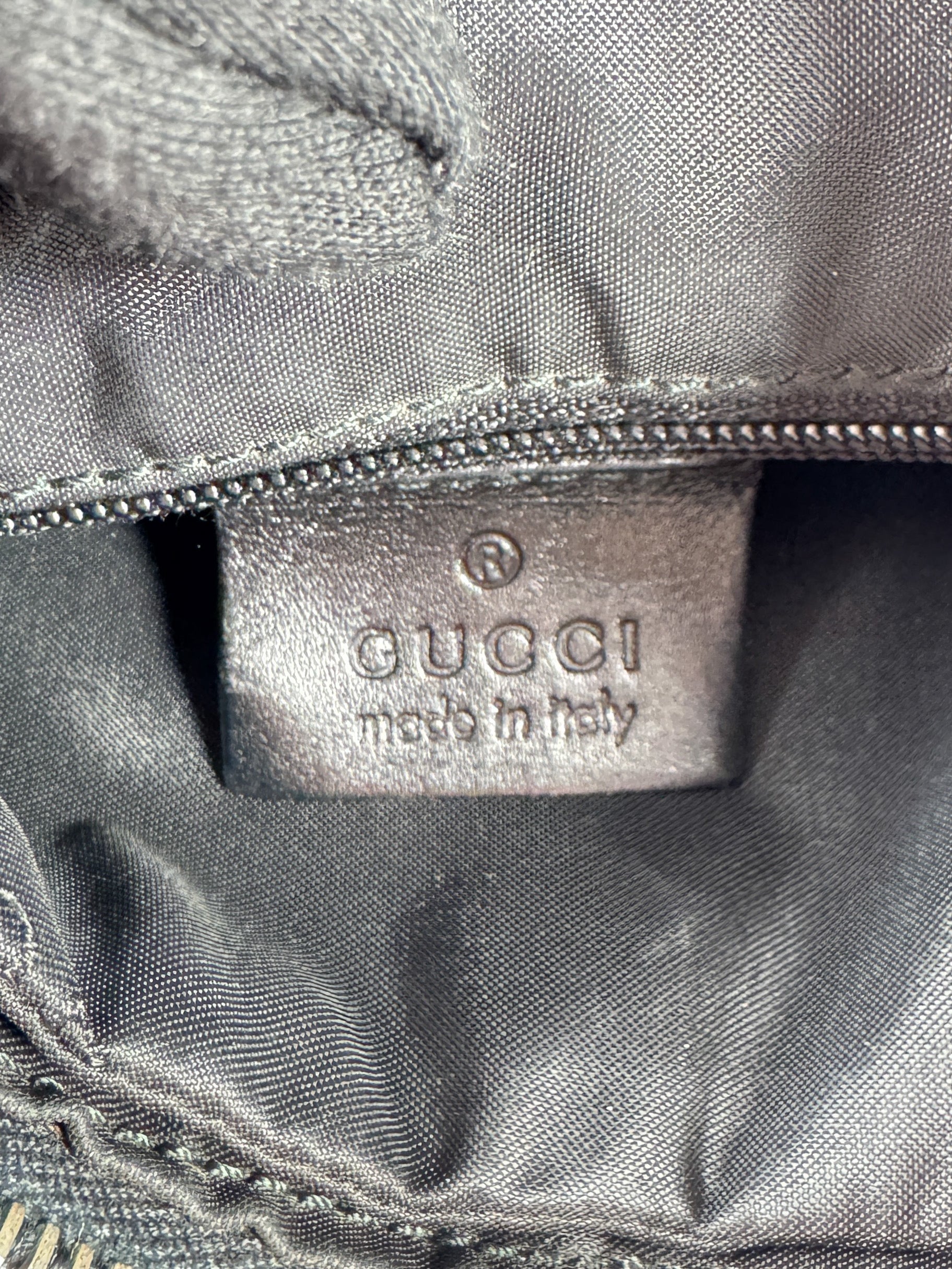 Gucci GG black leather Attache shoulder bag 001 3315 002058