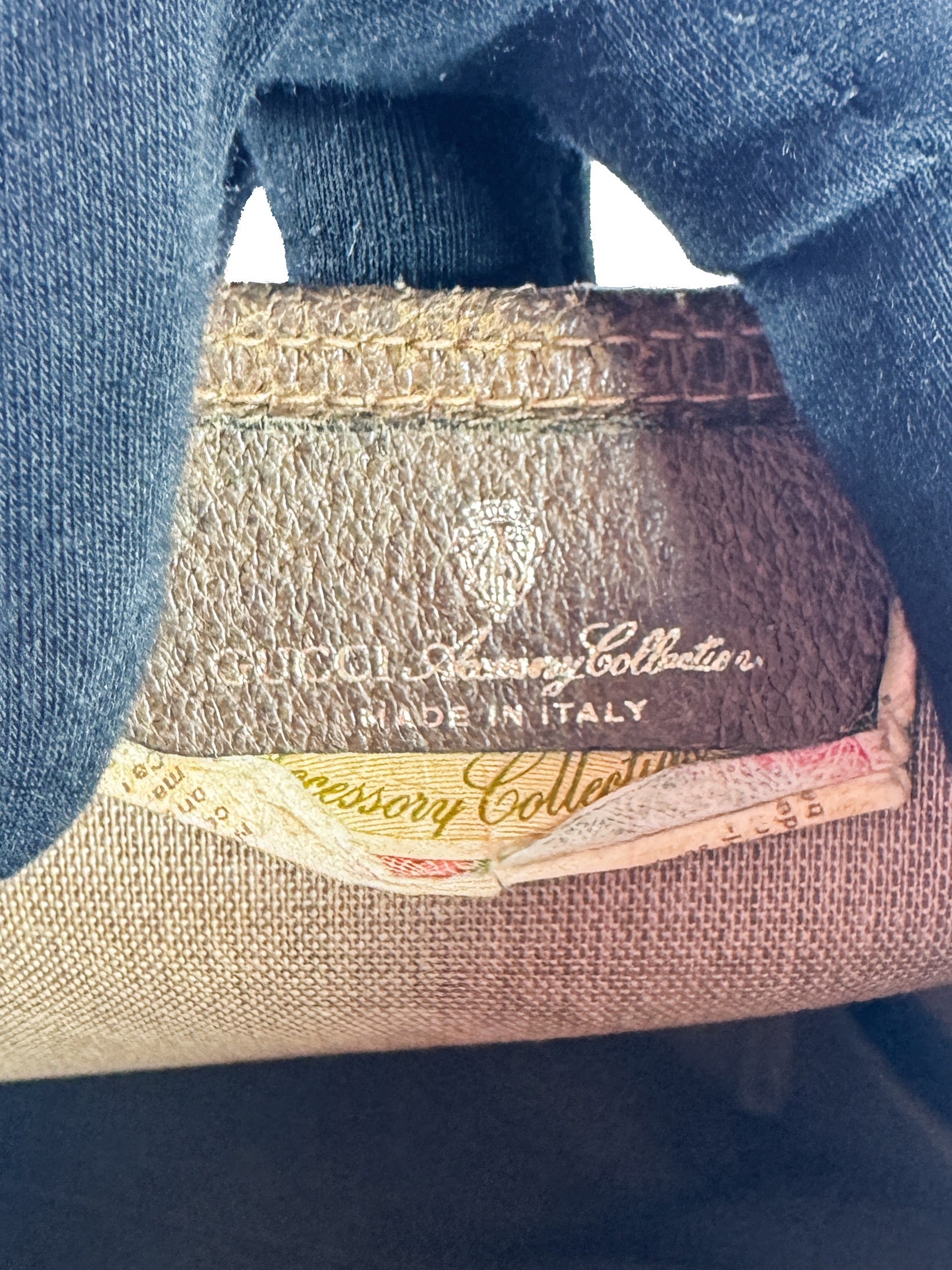 Gucci vintage Sherry line brown GG tote 39-02-003