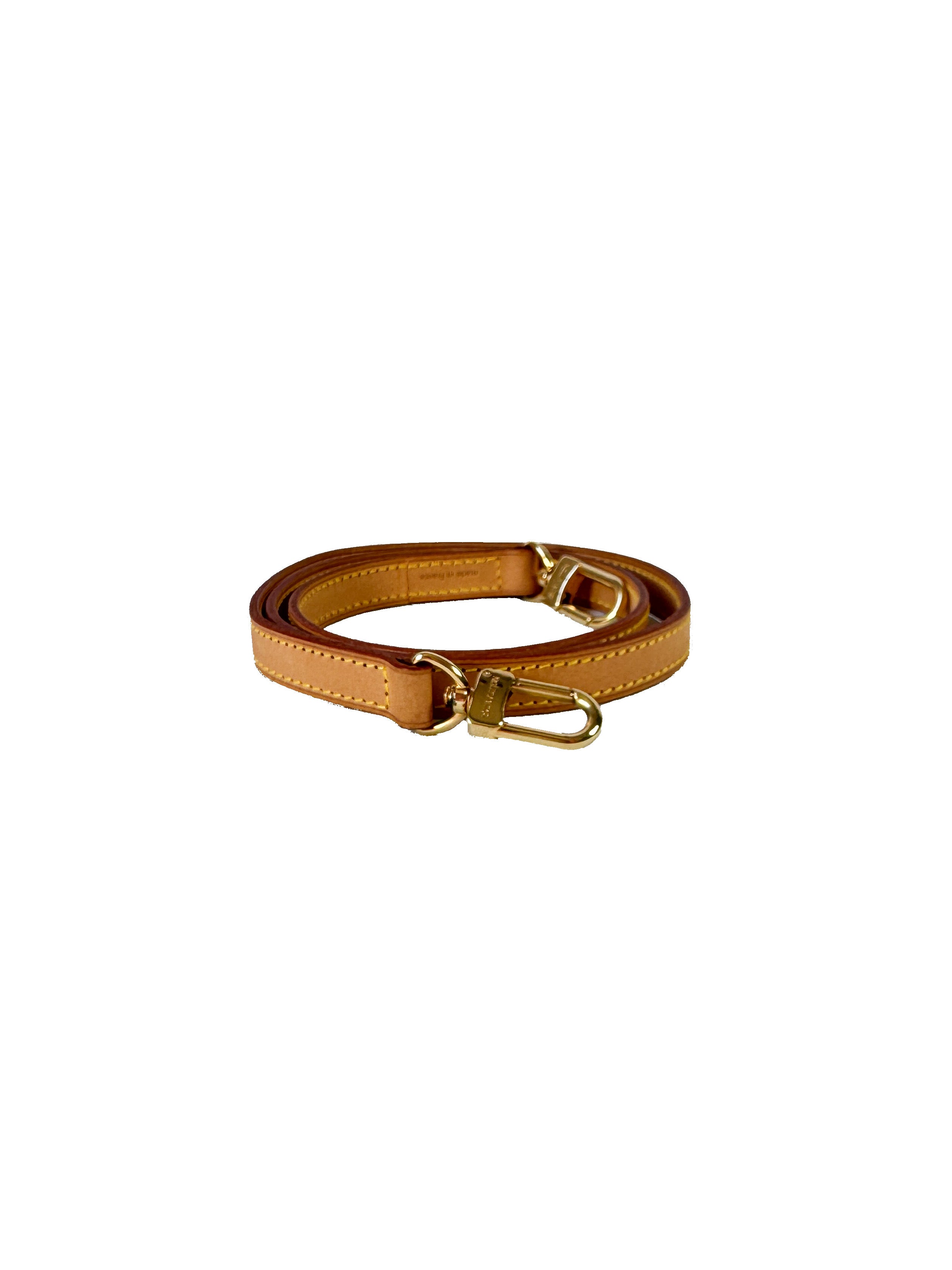Louis Vuitton narrow vachetta leather strap