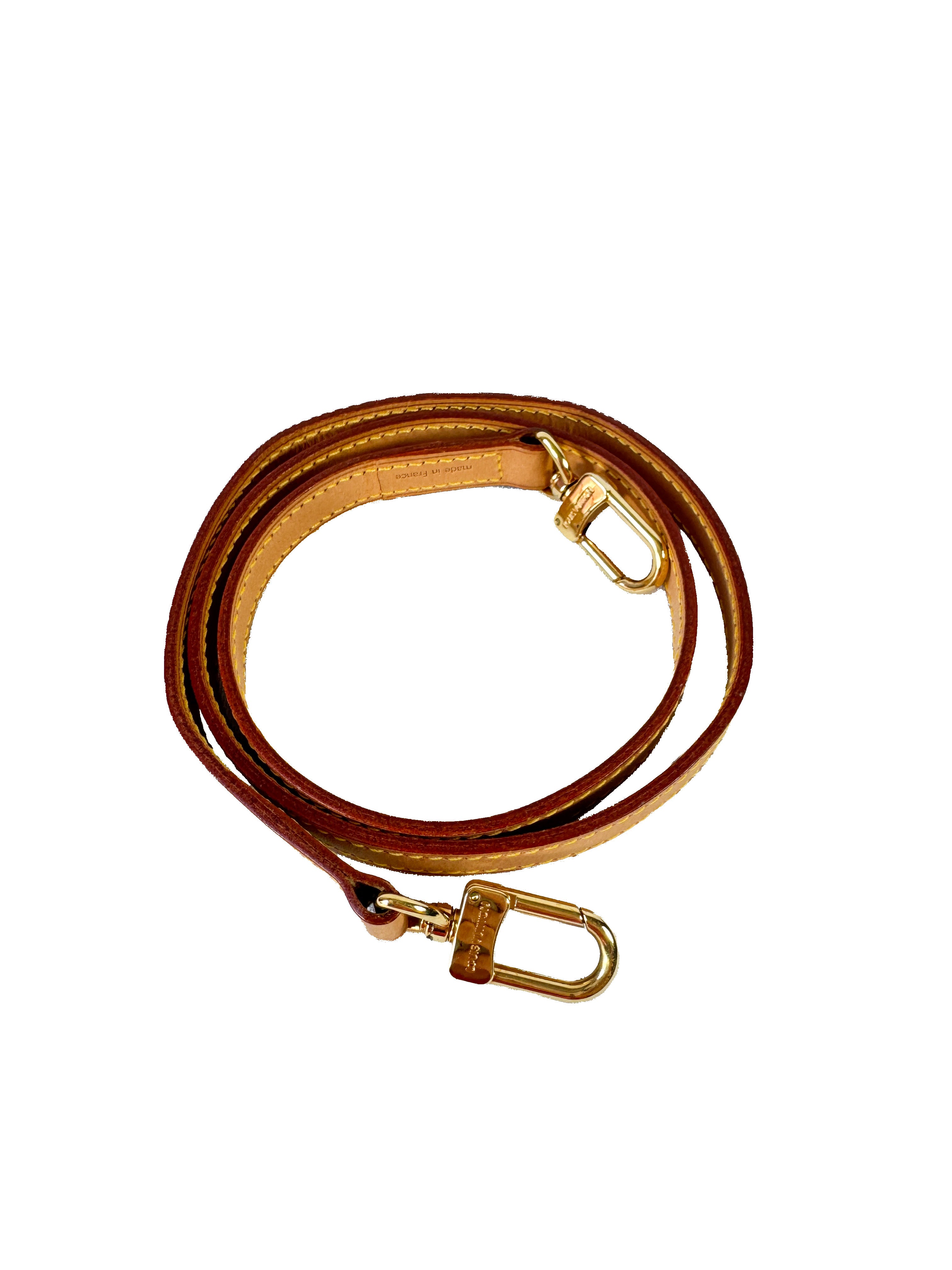 Louis Vuitton narrow vachetta leather strap