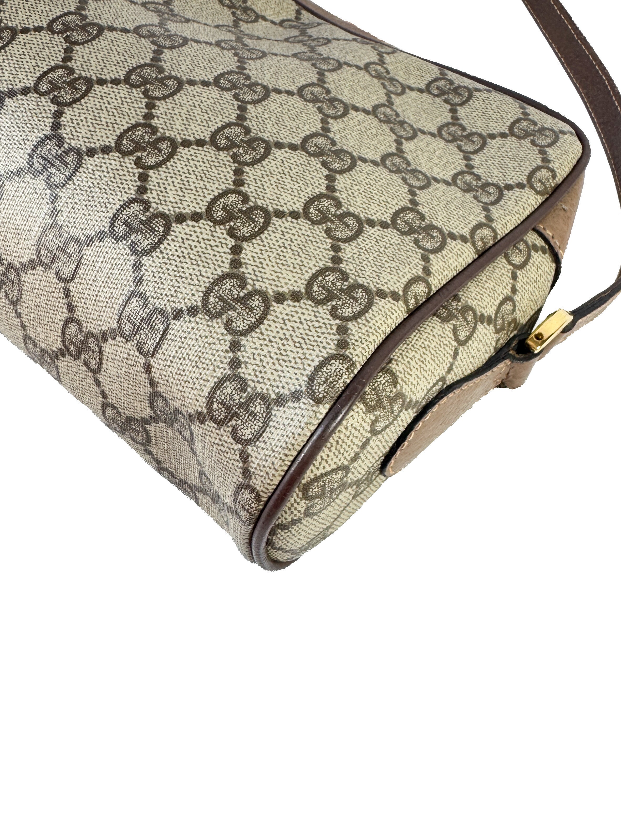 Gucci vintage brown GG sherry line crossbody 001.44.6655