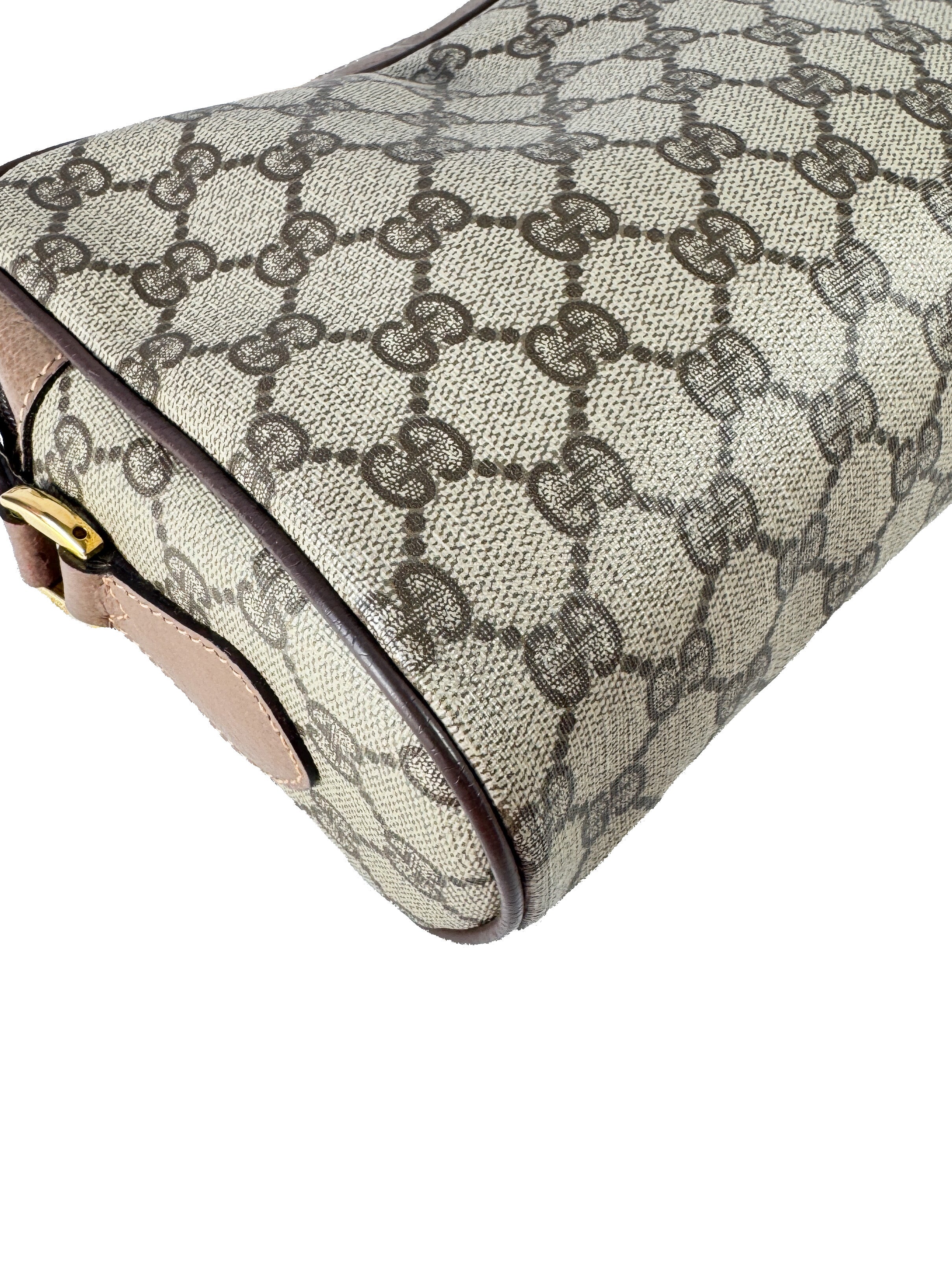 Gucci vintage brown GG sherry line crossbody 001.44.6655