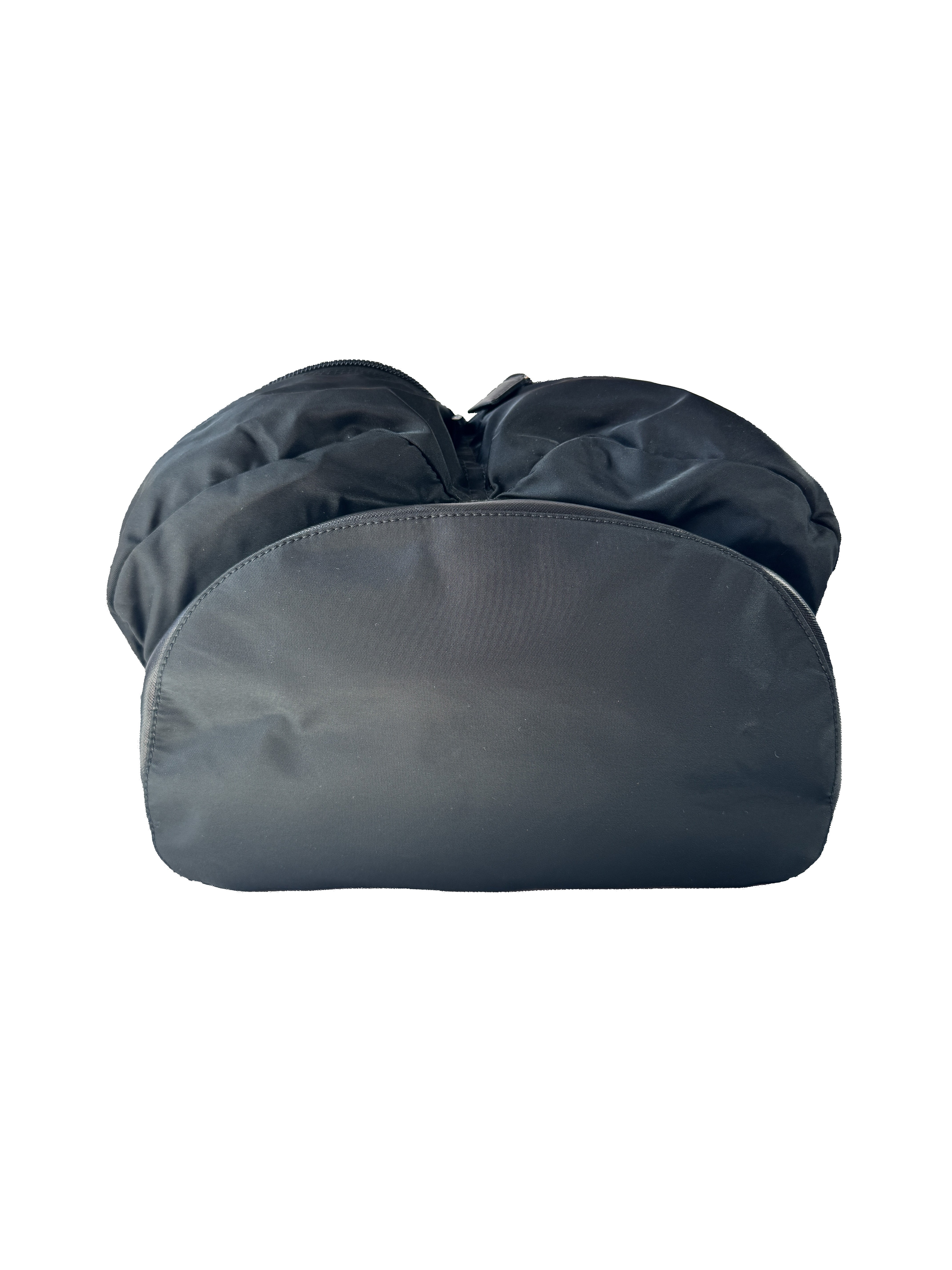 Prada Tessuto front pocket nylon black backpack 10