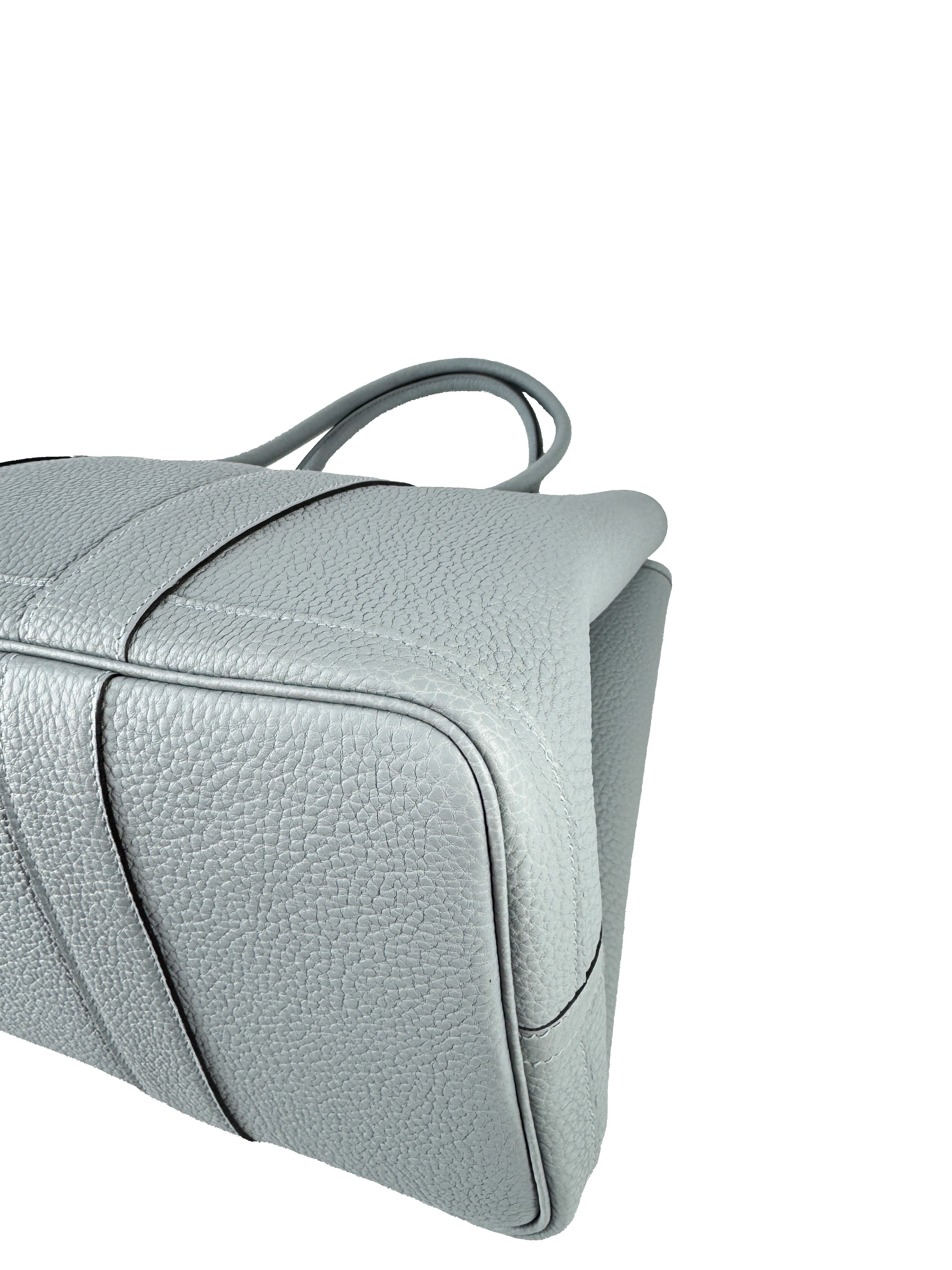 Hermès 2025 Gris Pantin Garden Party 36 K stamp NEW