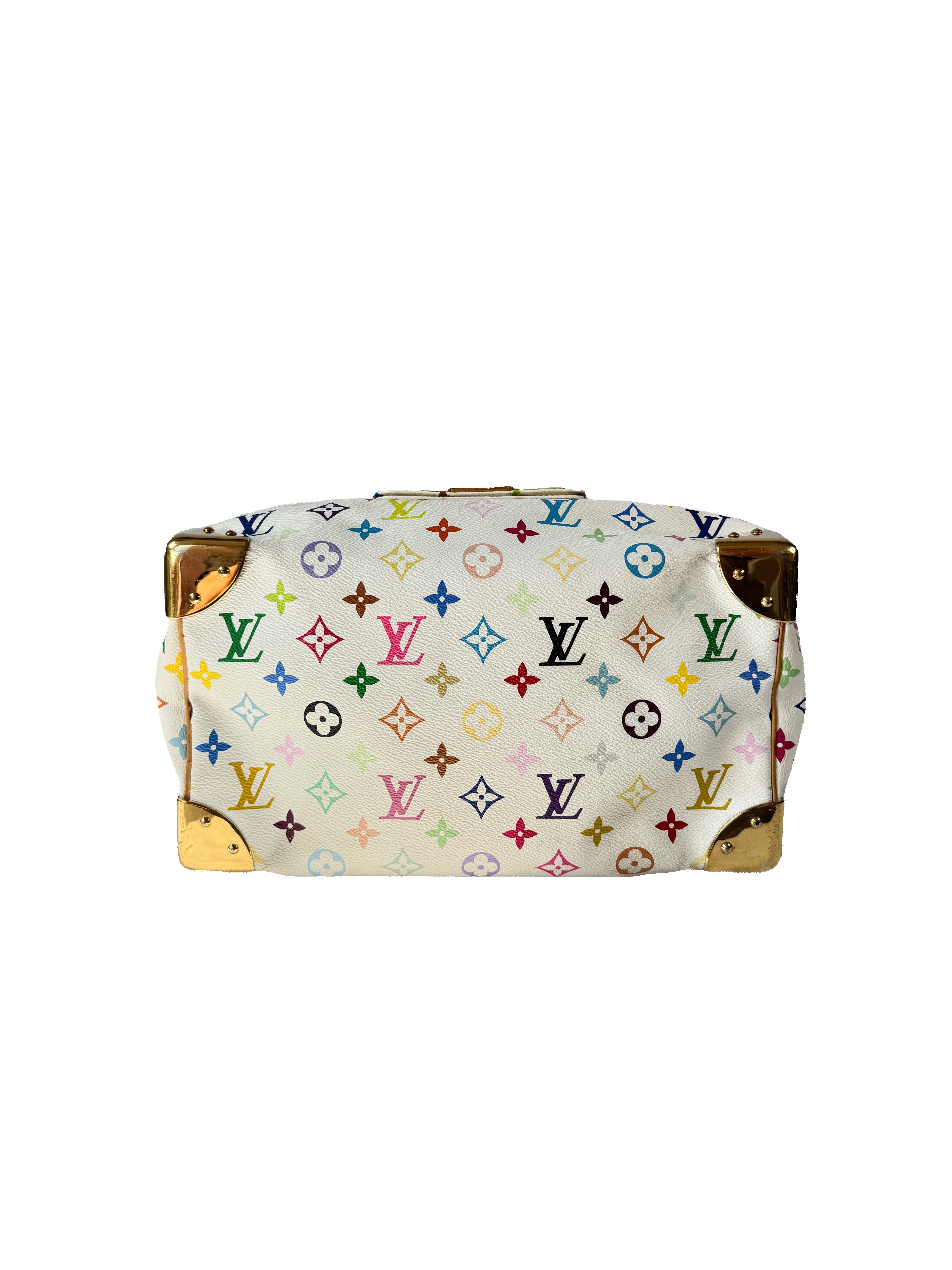 Louis Vuitton white multicolor Speedy 30 SP1005