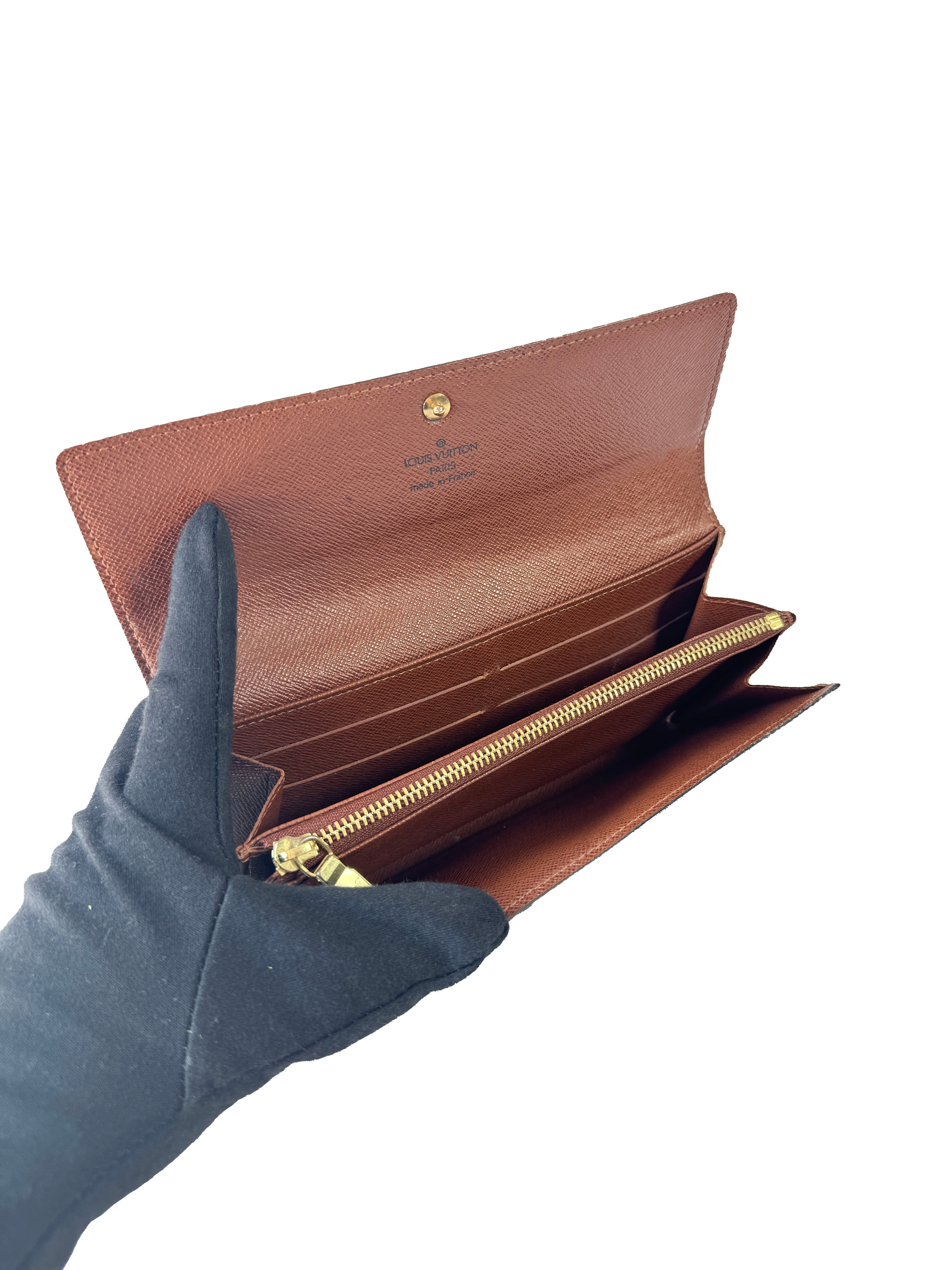 Louis Vuitton monogram Sarah wallet MI1025