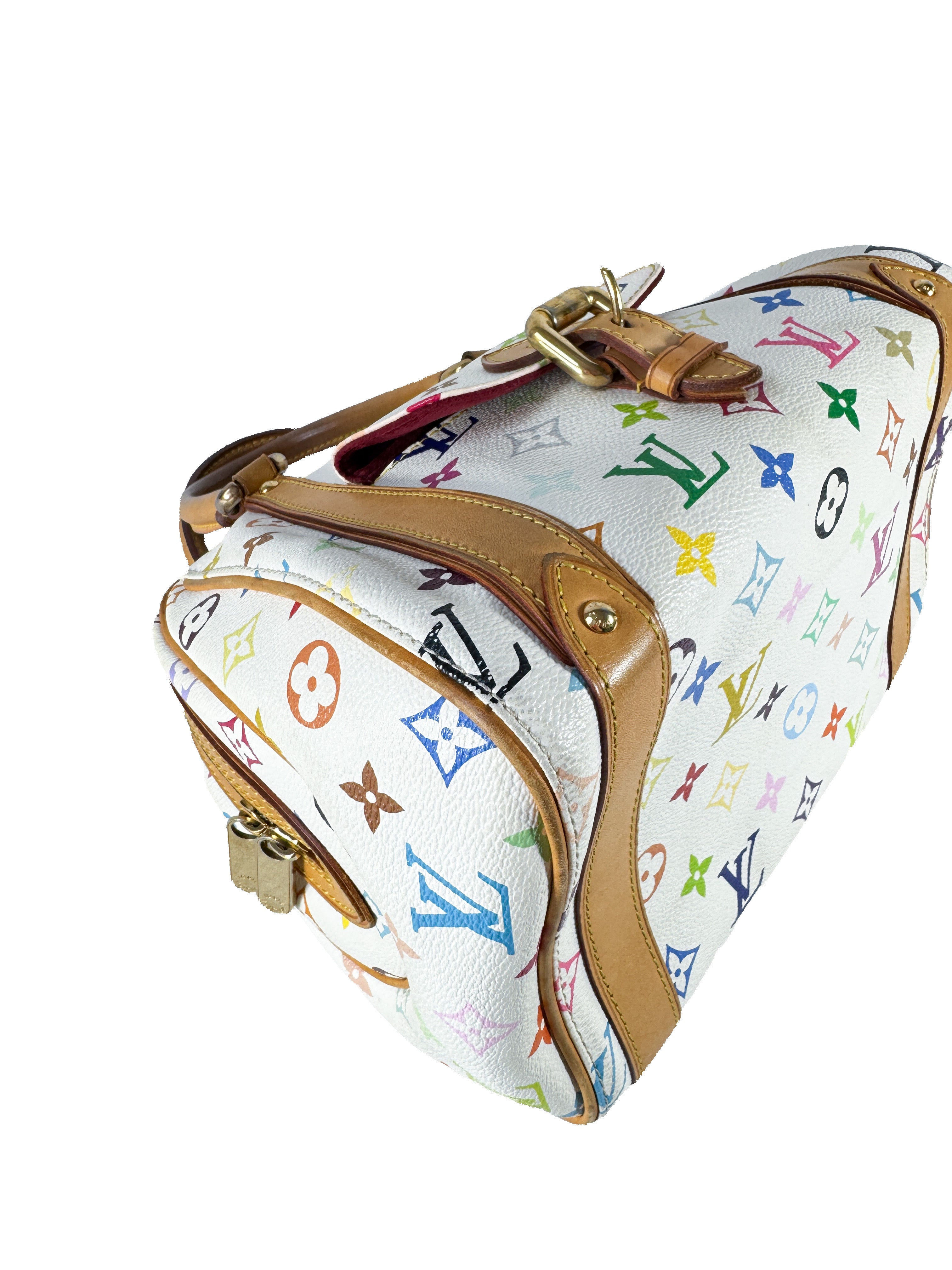 Louis Vuitton white multicolor Priscilla SP0056