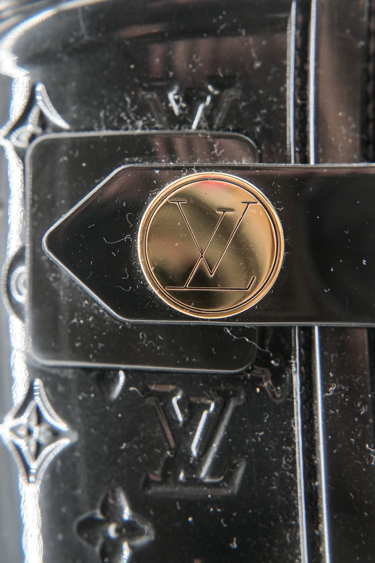 Louis Vuitton monogram black rain boots size 38