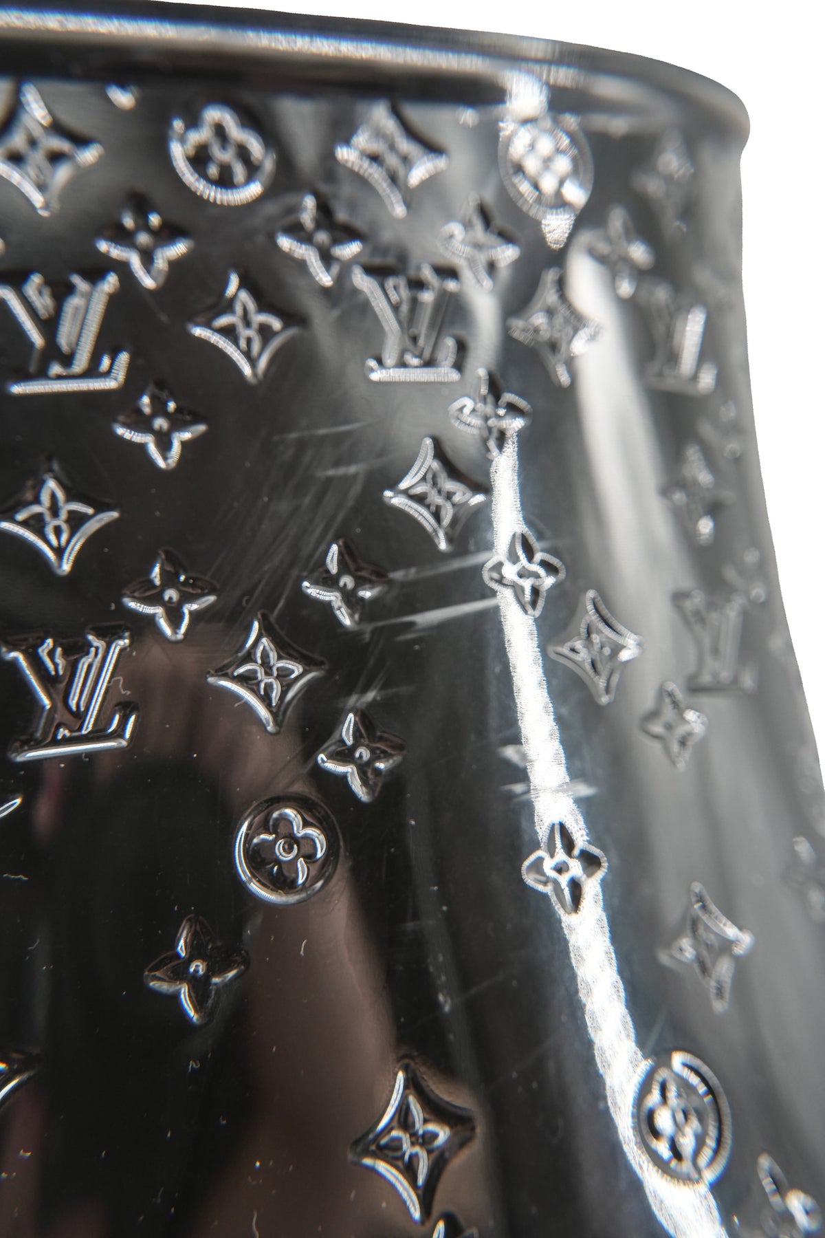 Louis Vuitton monogram black rain boots size 38