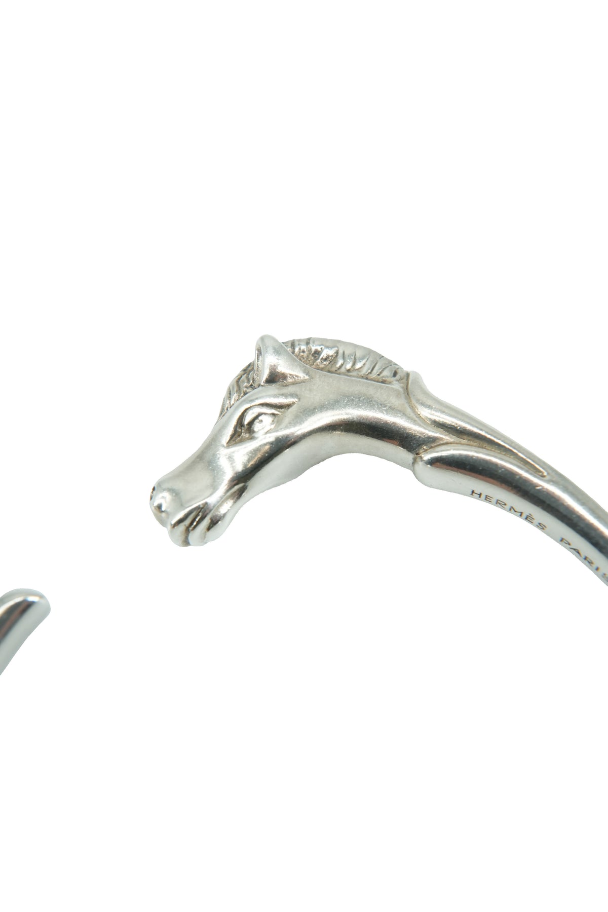 Hermes silver plated Au Galop bangle